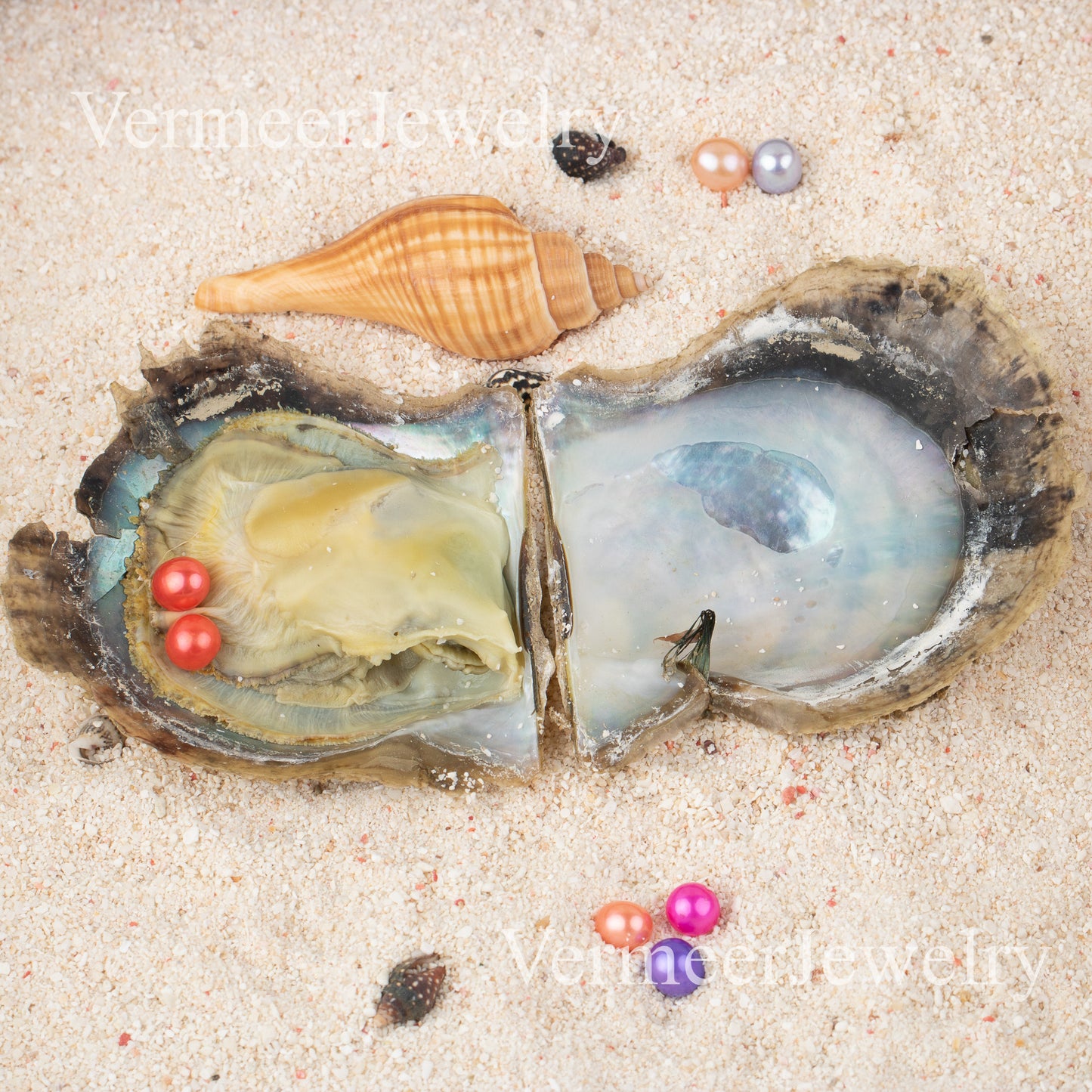 Love Wish Pearl Party Gift Vacuum-packed 6-8mm aaaa+ quality akoya 2 pearl in oyster Cultured twin akoya Oyster