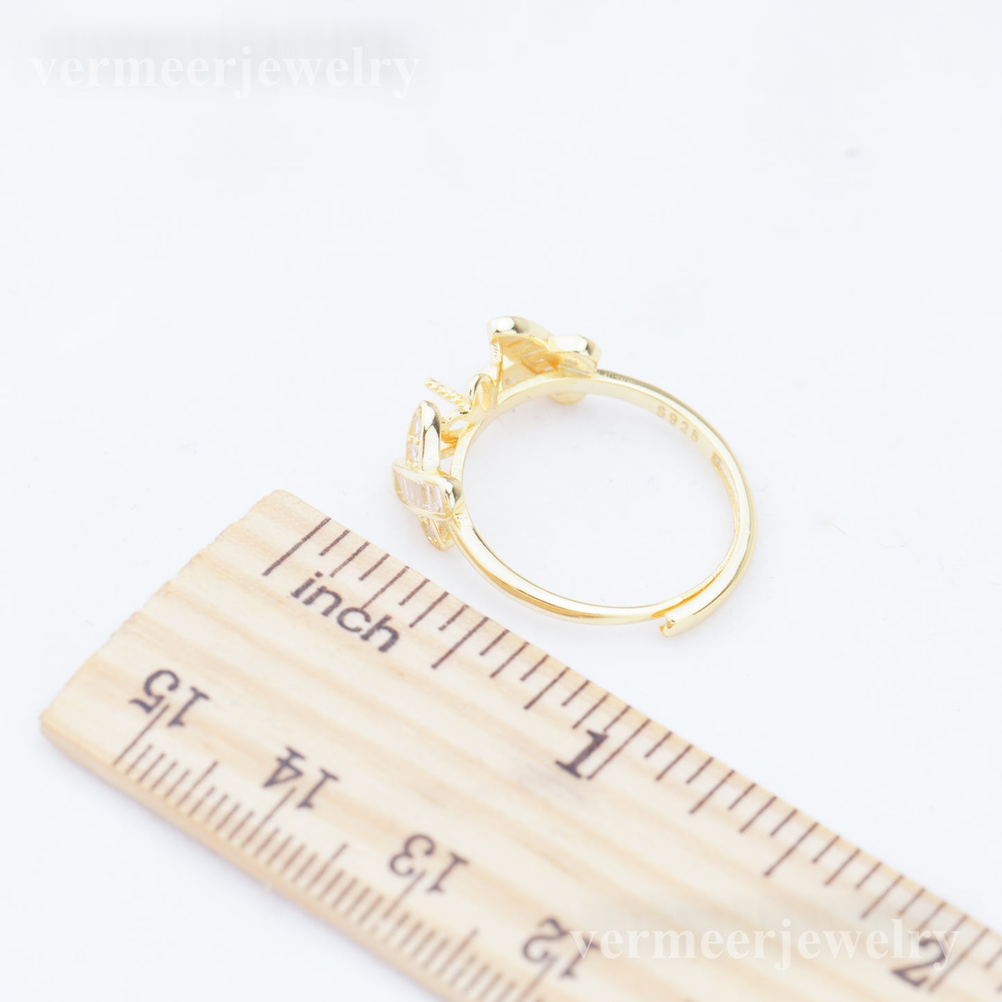 re010936 DIY 9-11mm Natural Freshwater pearl Ring accessory 925 sterling silver Adjustable size engagement ring for women