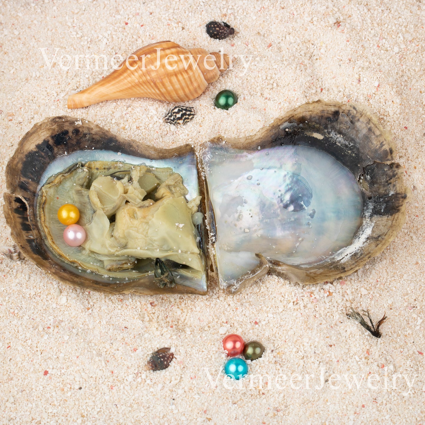 Love Wish Pearl Party Gift Vacuum-packed 6-8mm aaaa+ quality akoya 2 pearl in oyster Cultured twin akoya Oyster