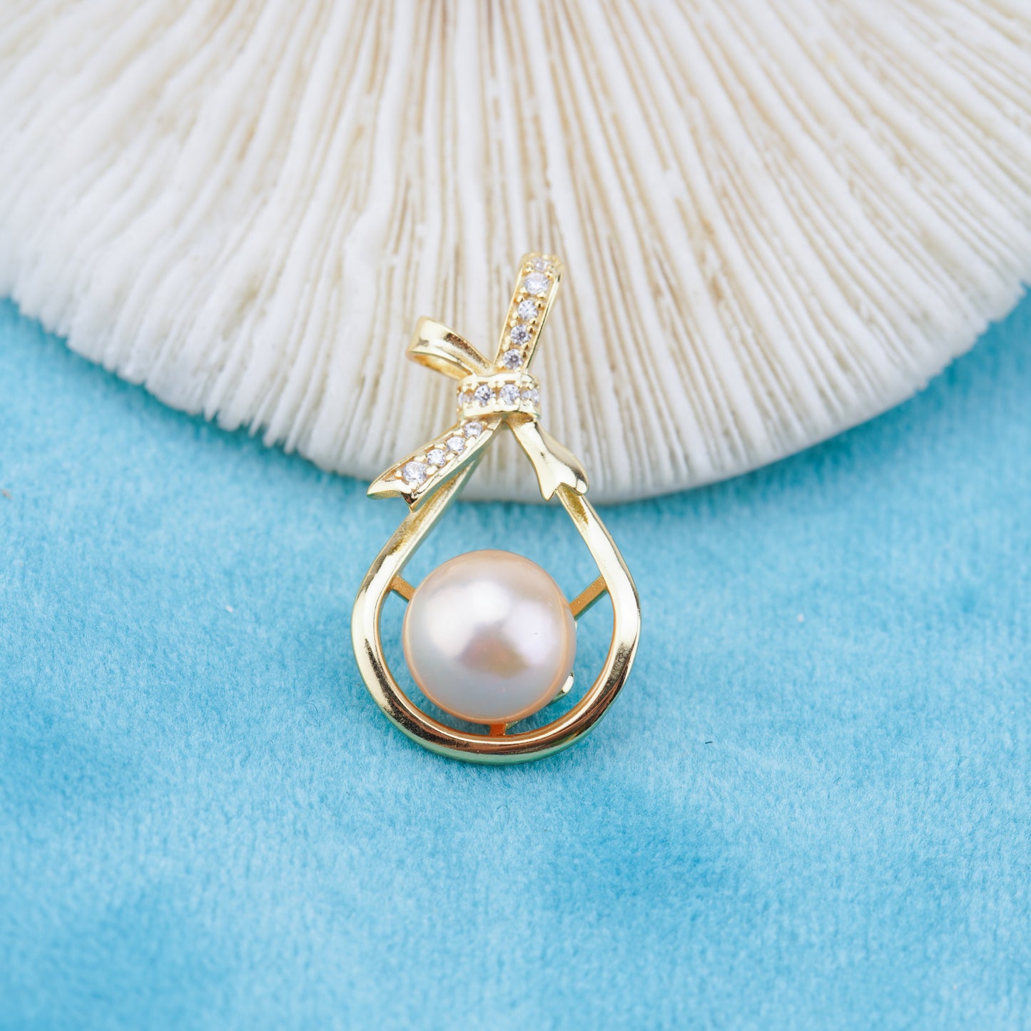 P011042 DIY 6-8mm Natural Freshwater pearl pendant accessory 925 sterling silver engagement jewelry necklace for women