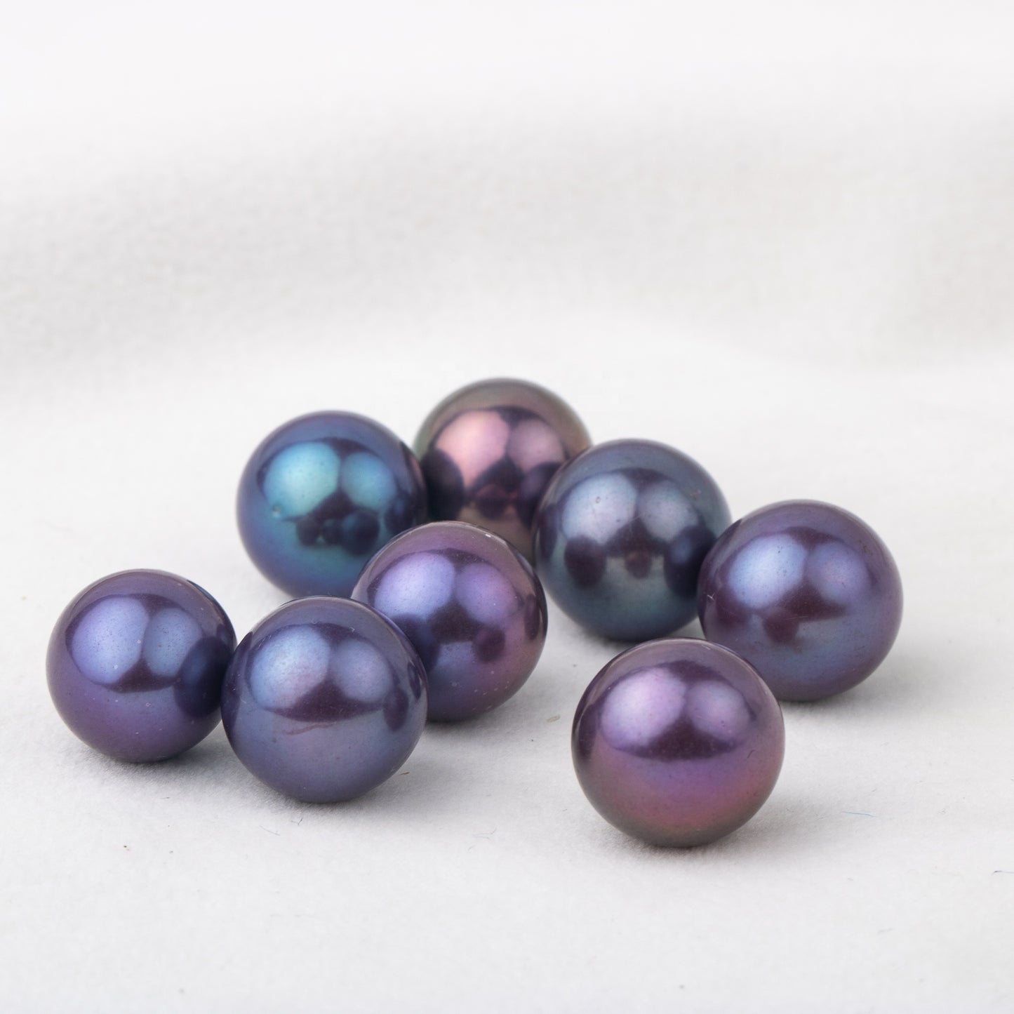 12-13mm cultured purple Edison Pearl High quality loose freshwater pearl round shape