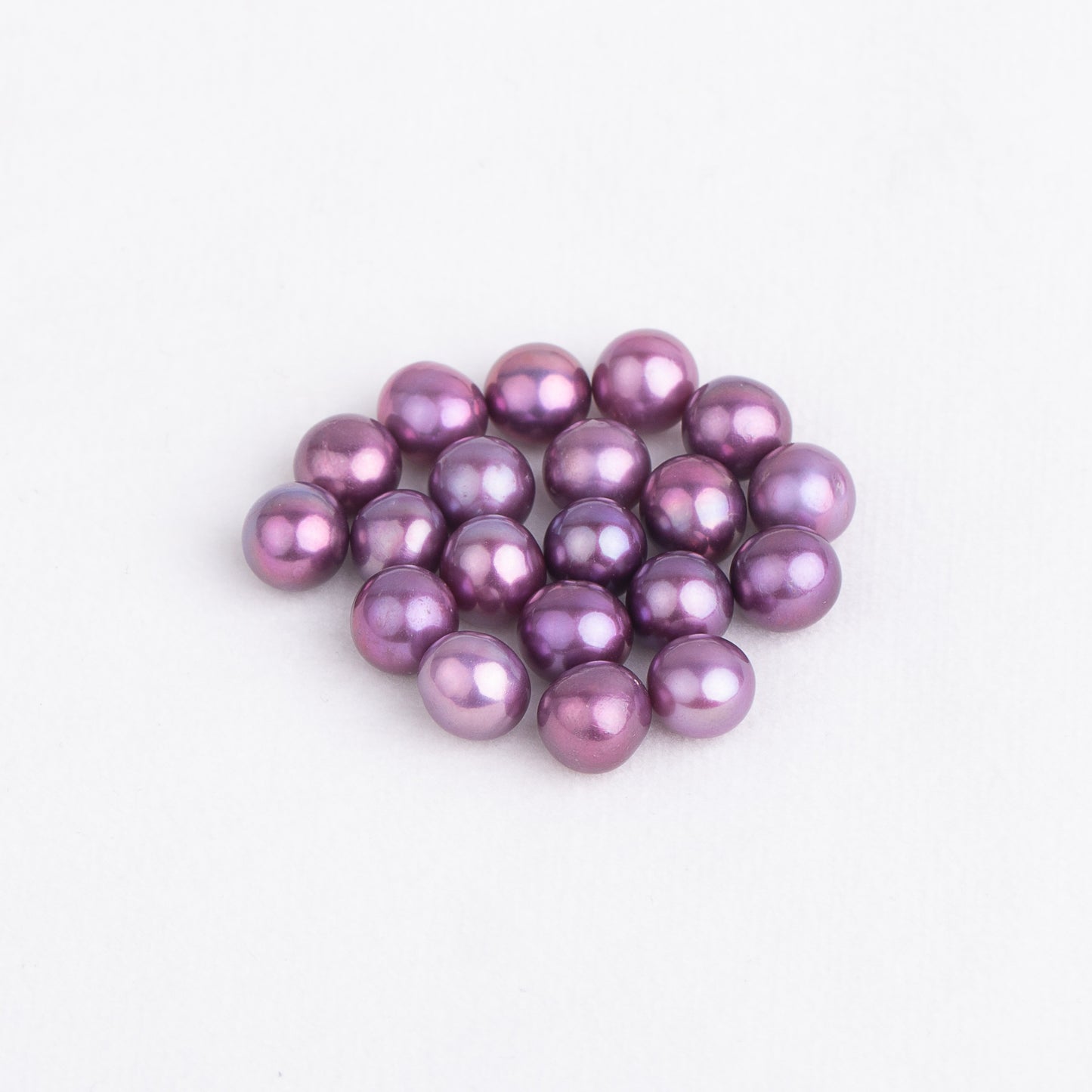 Wholesale 31colors 7-8mm AAA grade loose freshwater pearl round shape no hole bead for pearl party