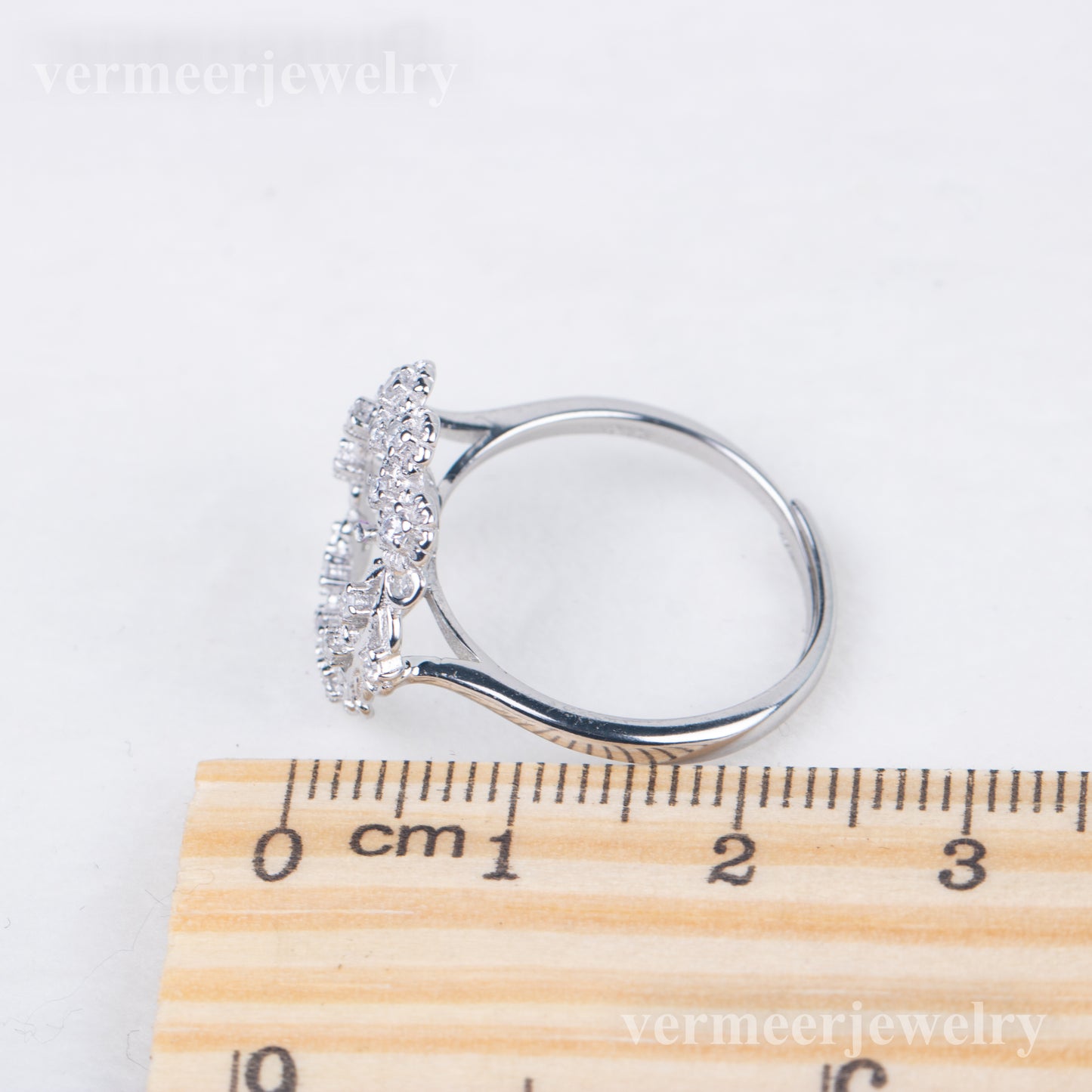 r010824 DIY 7-8mm Natural Freshwater pearl Ring accessory 925 sterling silver Adjustable size engagement jewelry ring for women