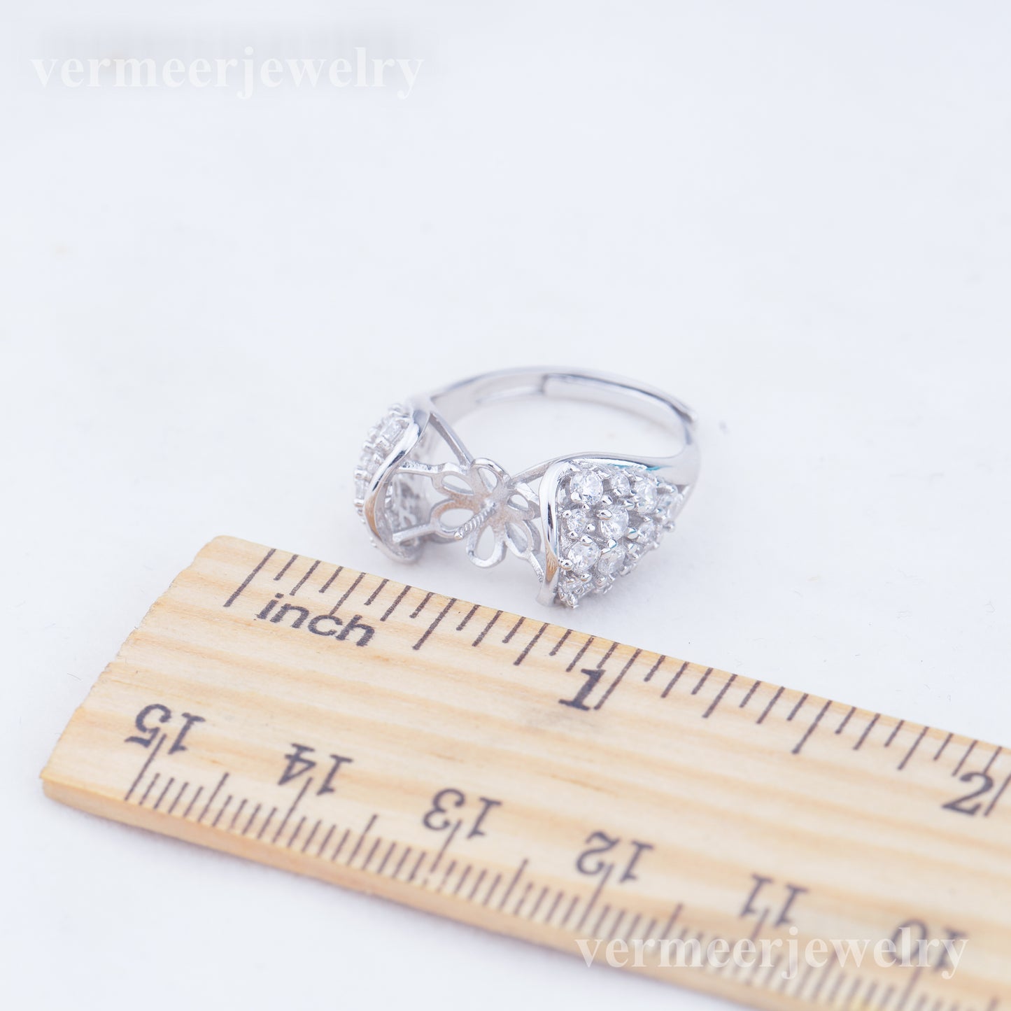 re010966 DIY 9-11mm Natural Freshwater pearl Ring accessory 925 sterling silver Adjustable size engagement ring for women