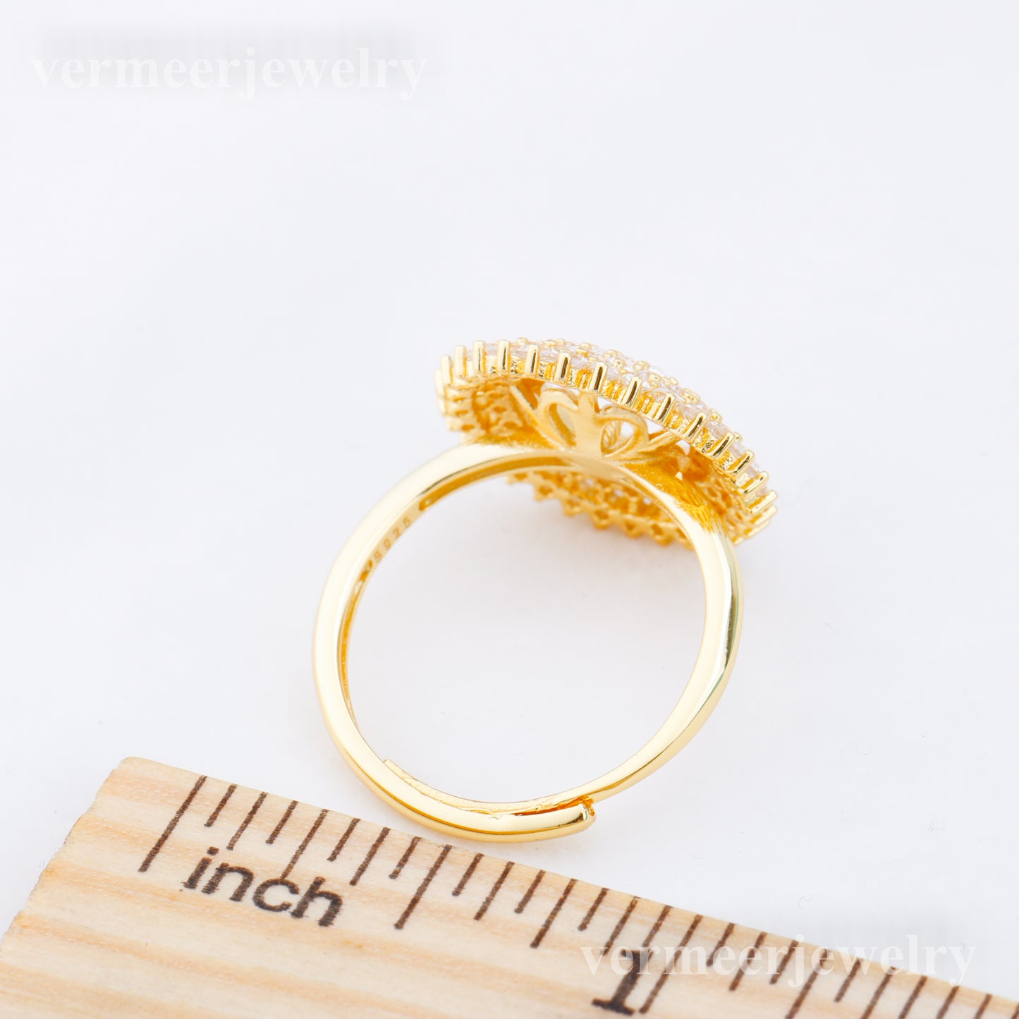 r010914 DIY 6-8mm Natural Freshwater pearl Ring accessory 925 sterling silver Adjustable size engagement jewelry ring for women