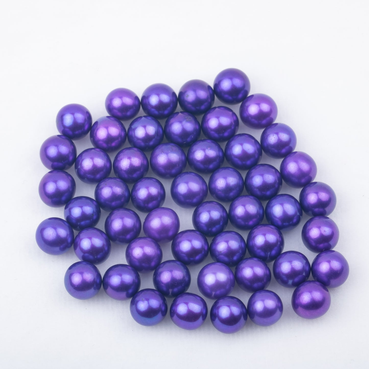 Wholesale 6-8mm AAAA grade loose freshwater pearl round shape no hole bead for pearl party