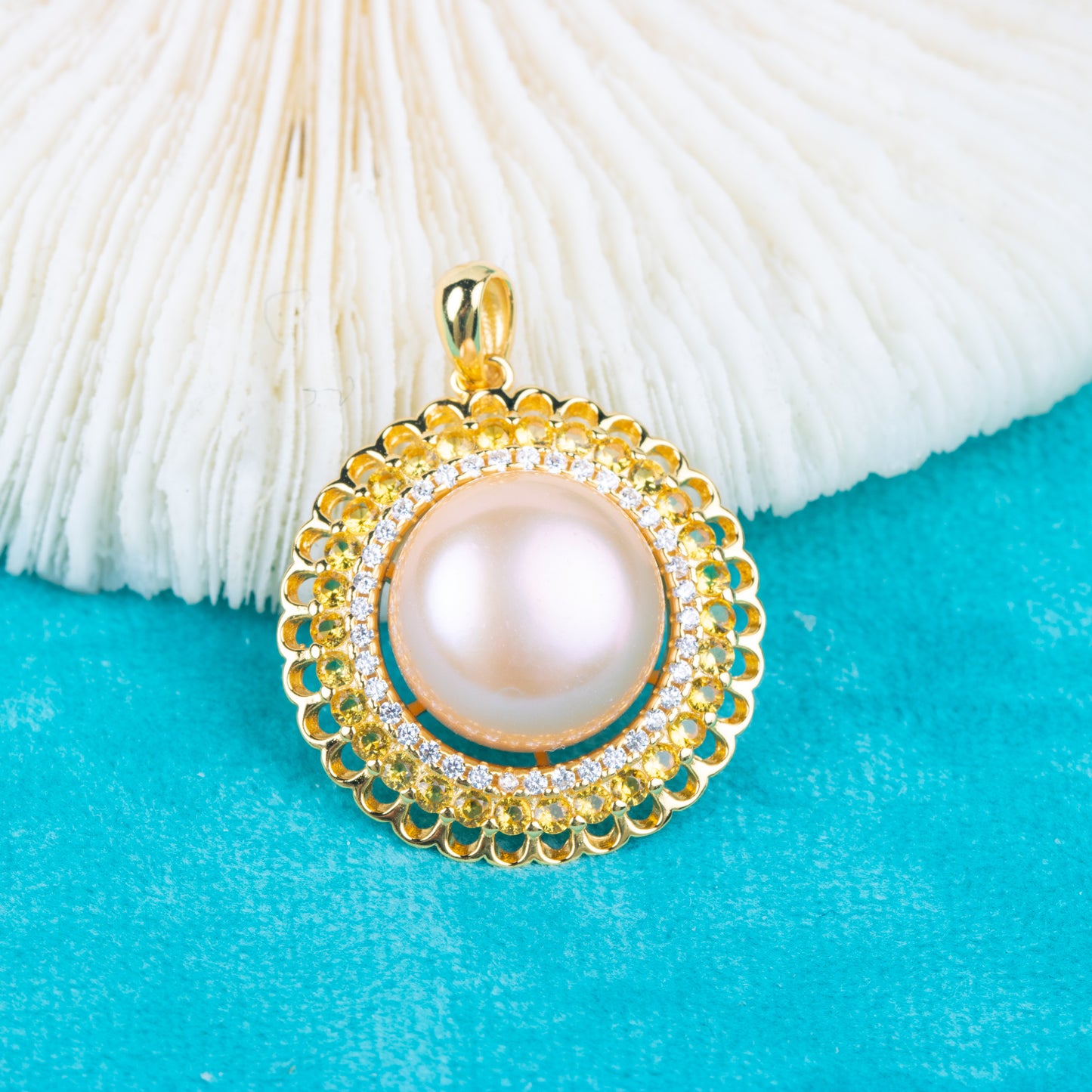 Pe01965 DIY 9-12mm Natural Freshwater pearl pendant accessory 925 sterling silver engagement jewelry necklace for women