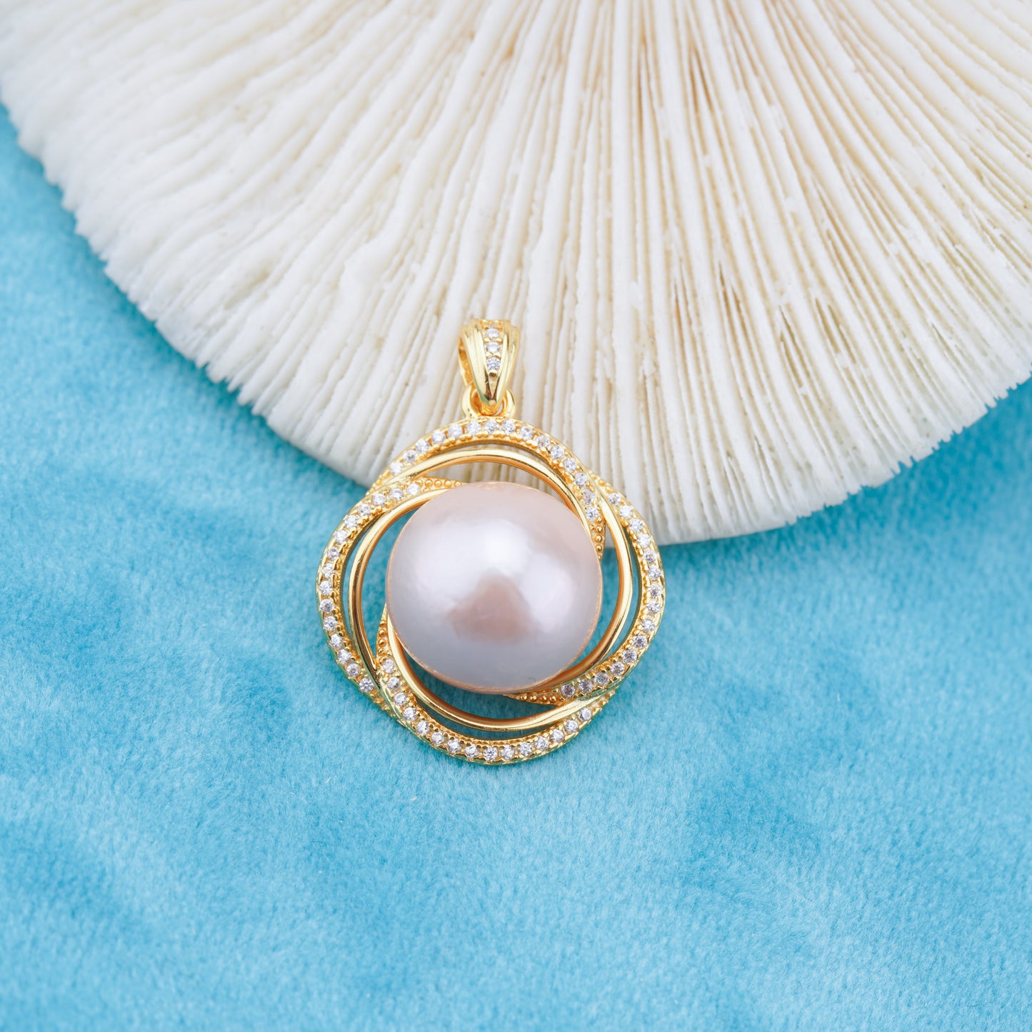 Pe011047 DIY 9-12mm Natural Freshwater pearl pendant accessory 925 sterling silver engagement jewelry necklace for women