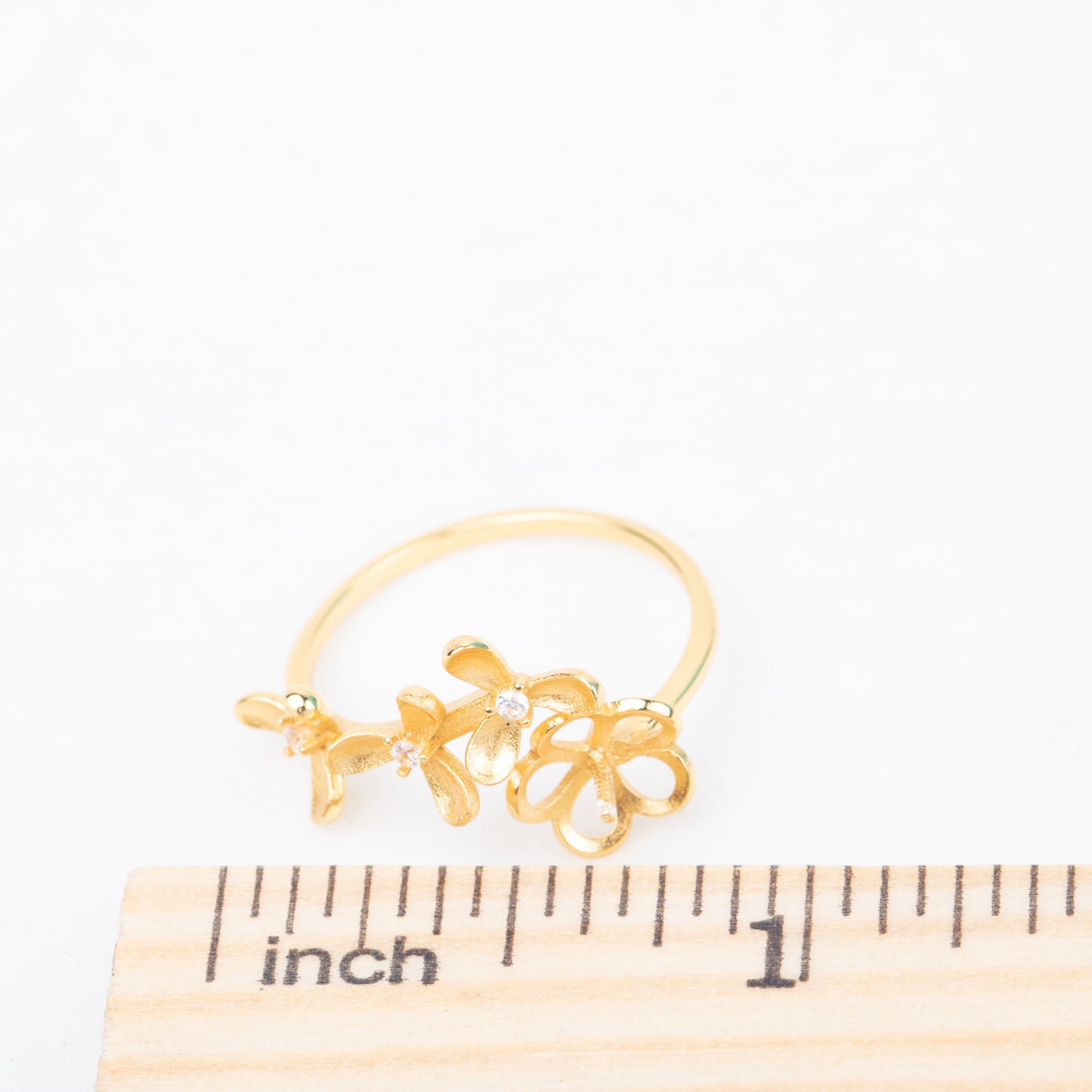 re010855DIY 9-11mm Natural Freshwater pearl Ring accessory 925 sterling silver Adjustable size engagement jewelry ring for women