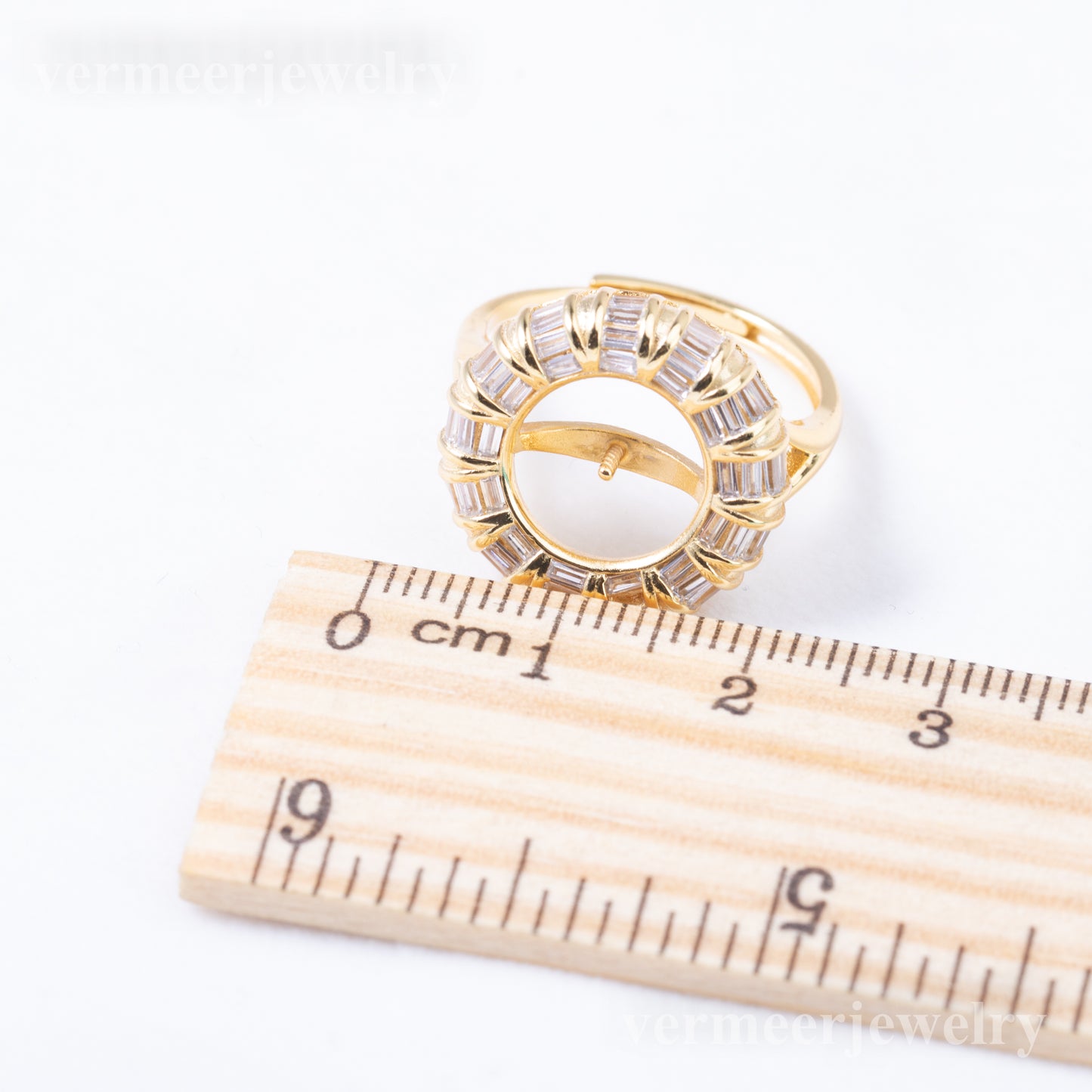 re010901 DIY 9-11mm Natural Freshwater pearl Ring accessory 925 sterling silver Adjustable size engagement ring for women