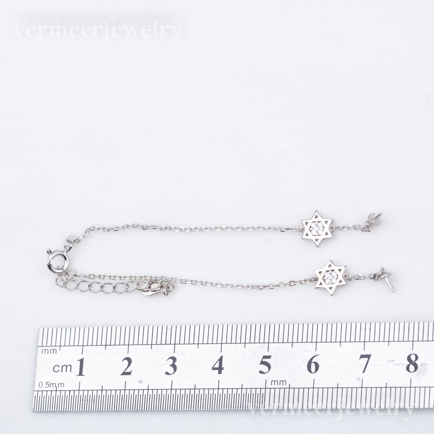 b010209 DIY 7-8mm Natural Freshwater pearl bracelet accessory 925 sterling silver adjustable chain bracelet for women