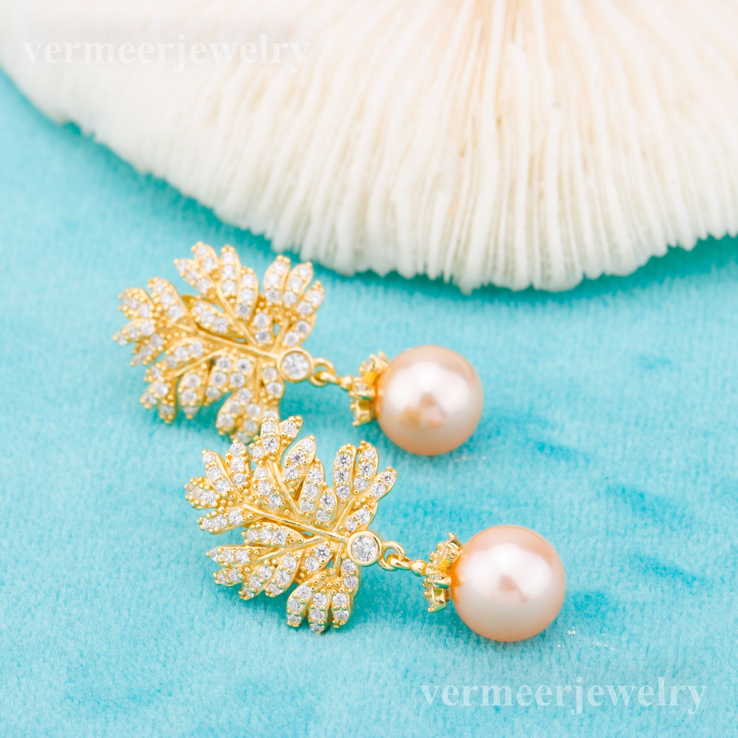 e010863 S925 pearl earring 925 sterling silver DIY 7-8mm Natural Freshwater pearl stud earring for women