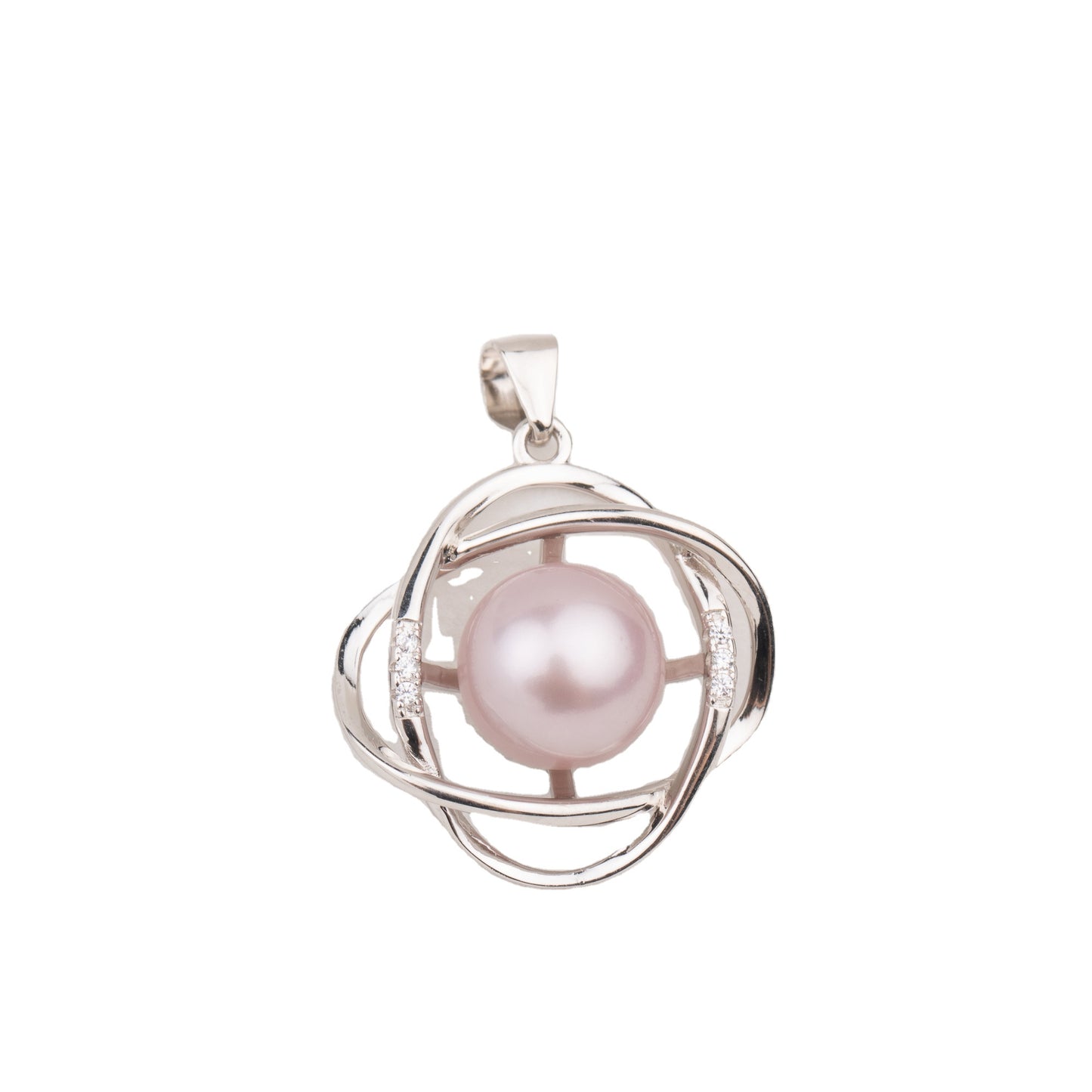 P010745 DIY 9-13mm Natural Freshwater pearl pendant accessory 925 sterling silver engagement jewelry necklace for women