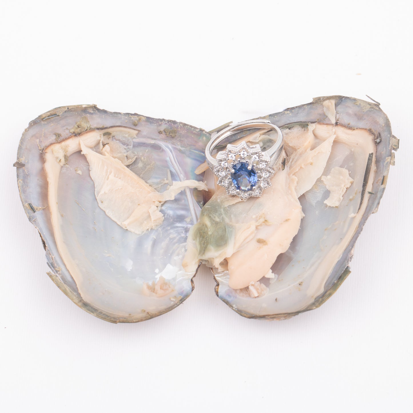Love Wish Pearl Party Gift Vacuum-packed jewelry Oyster gem fortune oyster gem ring in oyster shell