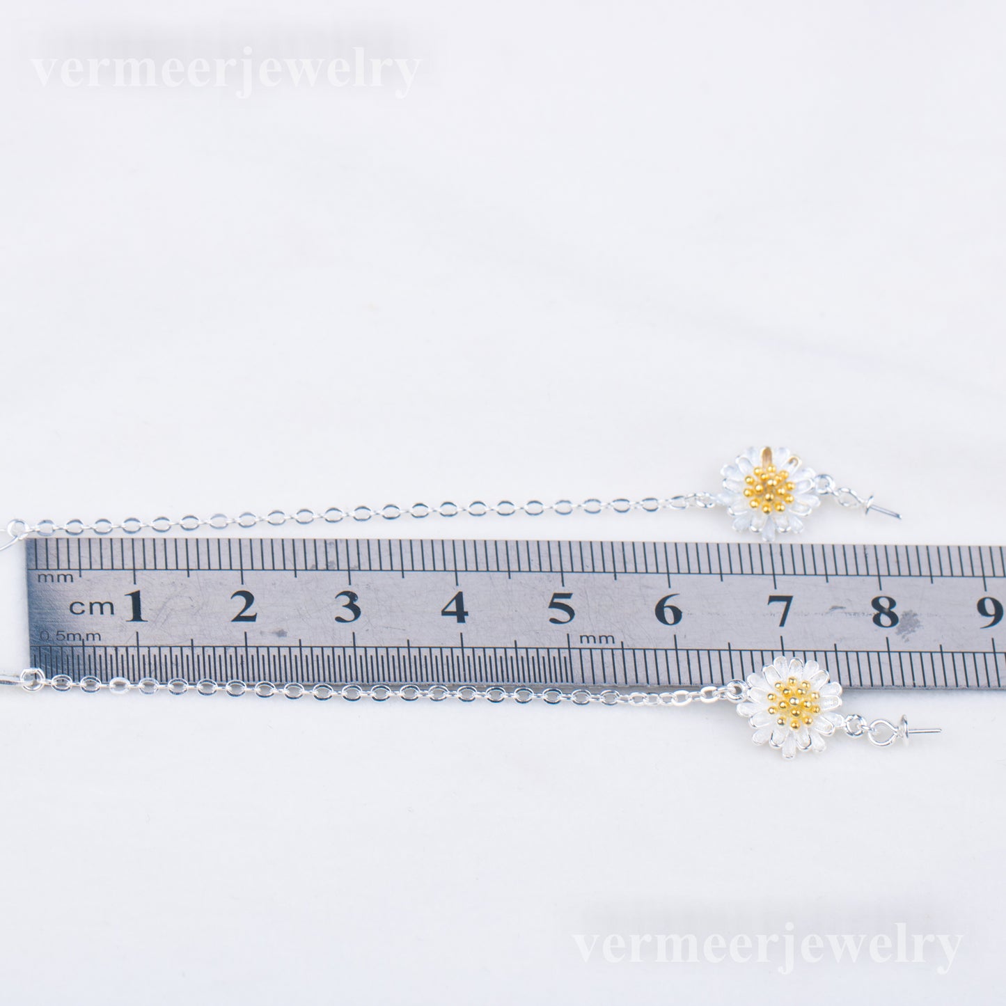 b030221 DIY 7-8mm Natural Freshwater pearl bracelet accessory 925 sterling silver adjustable chain bracelet for women