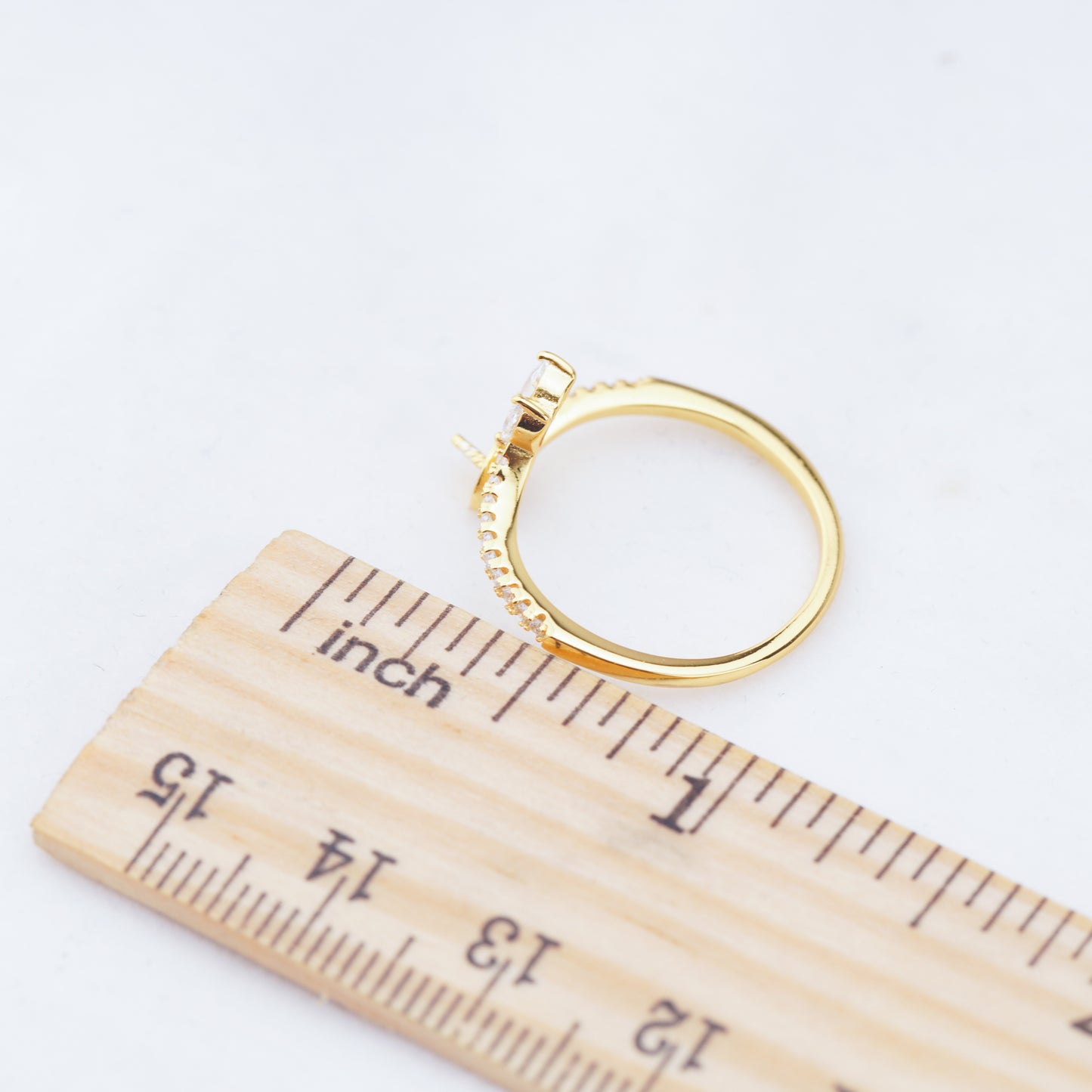 r010932 DIY 6-8mm Natural Freshwater pearl Ring accessory 925 sterling silver Adjustable size engagement jewelry ring for women
