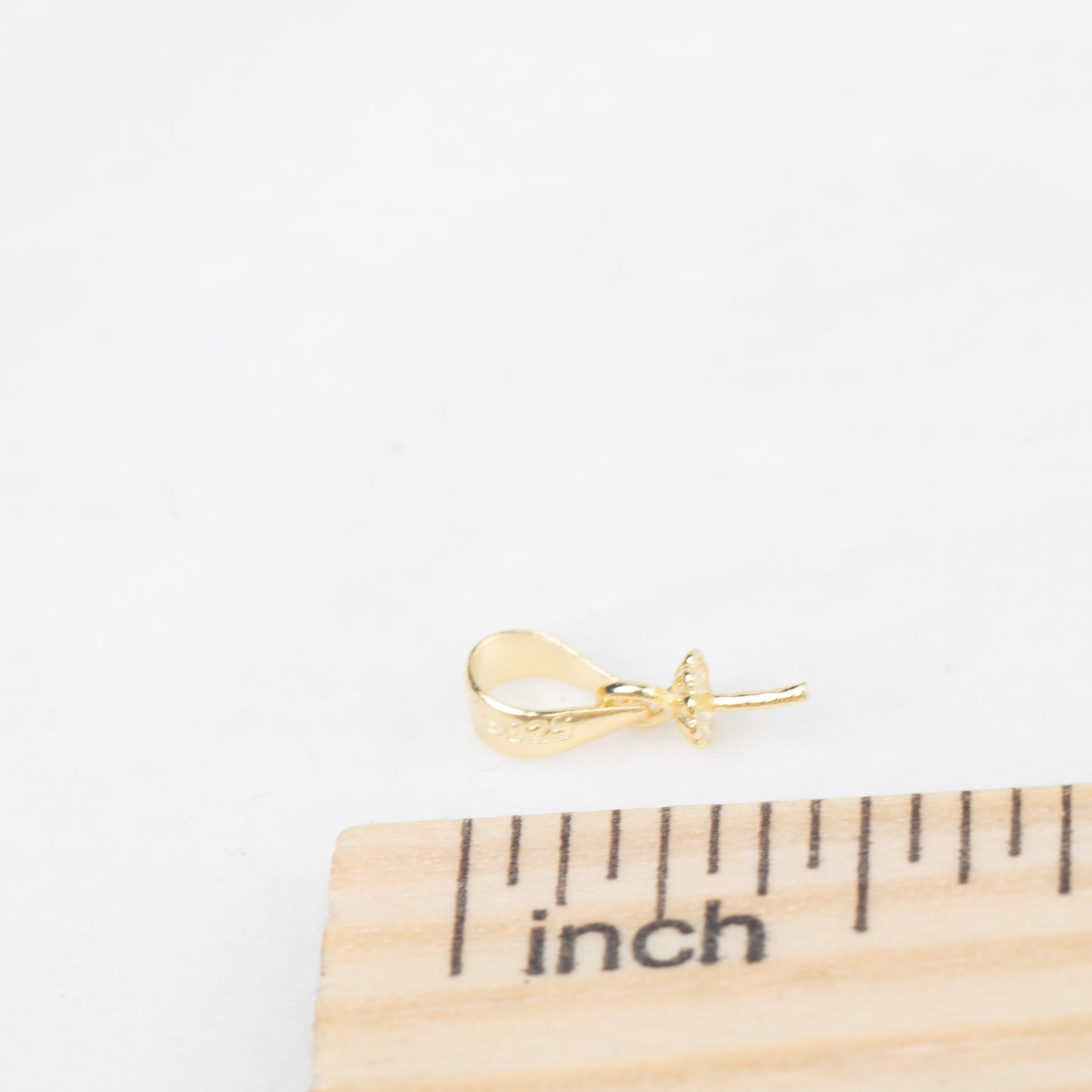 S925 sterling silver simple pearl pendant mountings For Jewelry Accessories Making DIY