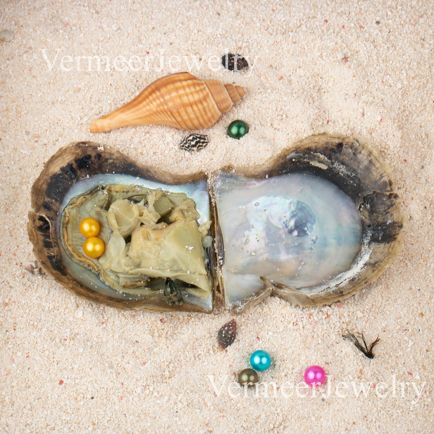 Love Wish Pearl Party Gift Vacuum-packed 6-8mm aaaa+ quality akoya 2 pearl in oyster Cultured twin akoya Oyster