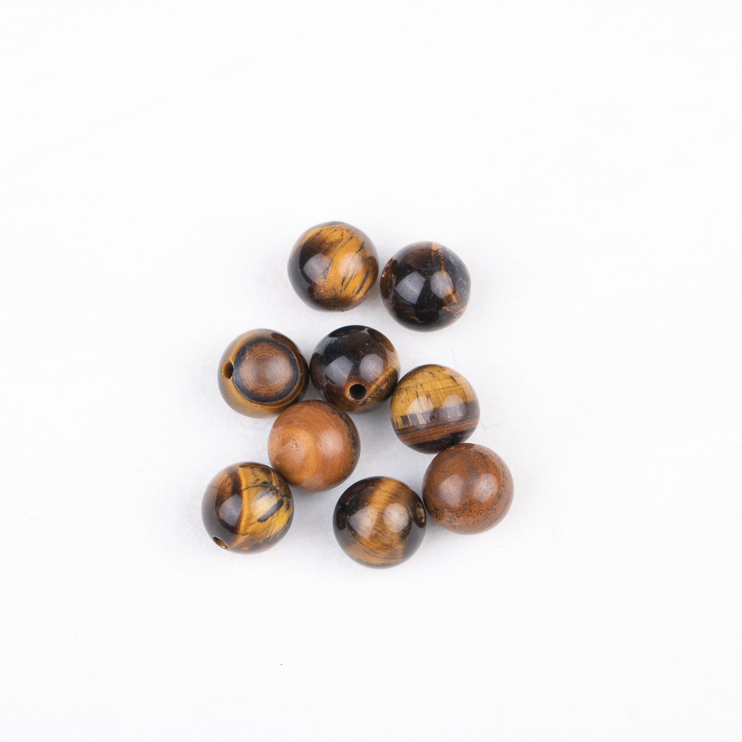 wholesale 8mm round natural stone bead not drill for pearl cage pendant