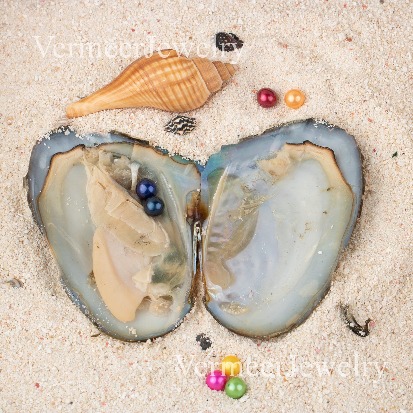 Love Wish Pearl Party Gift Vacuum-packed 6-7mm 4a quality freshwater 2 pearl in oyster Cultured freshwater twin Pearl Oyster