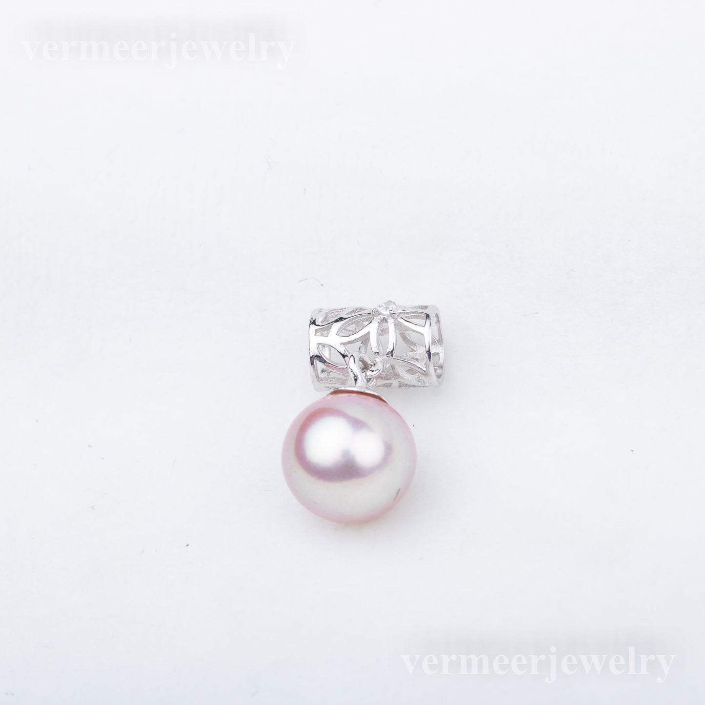 P010839 DIY 7-9mm Natural Freshwater pearl pendant accessory 925 sterling silver engagement jewelry necklace for women