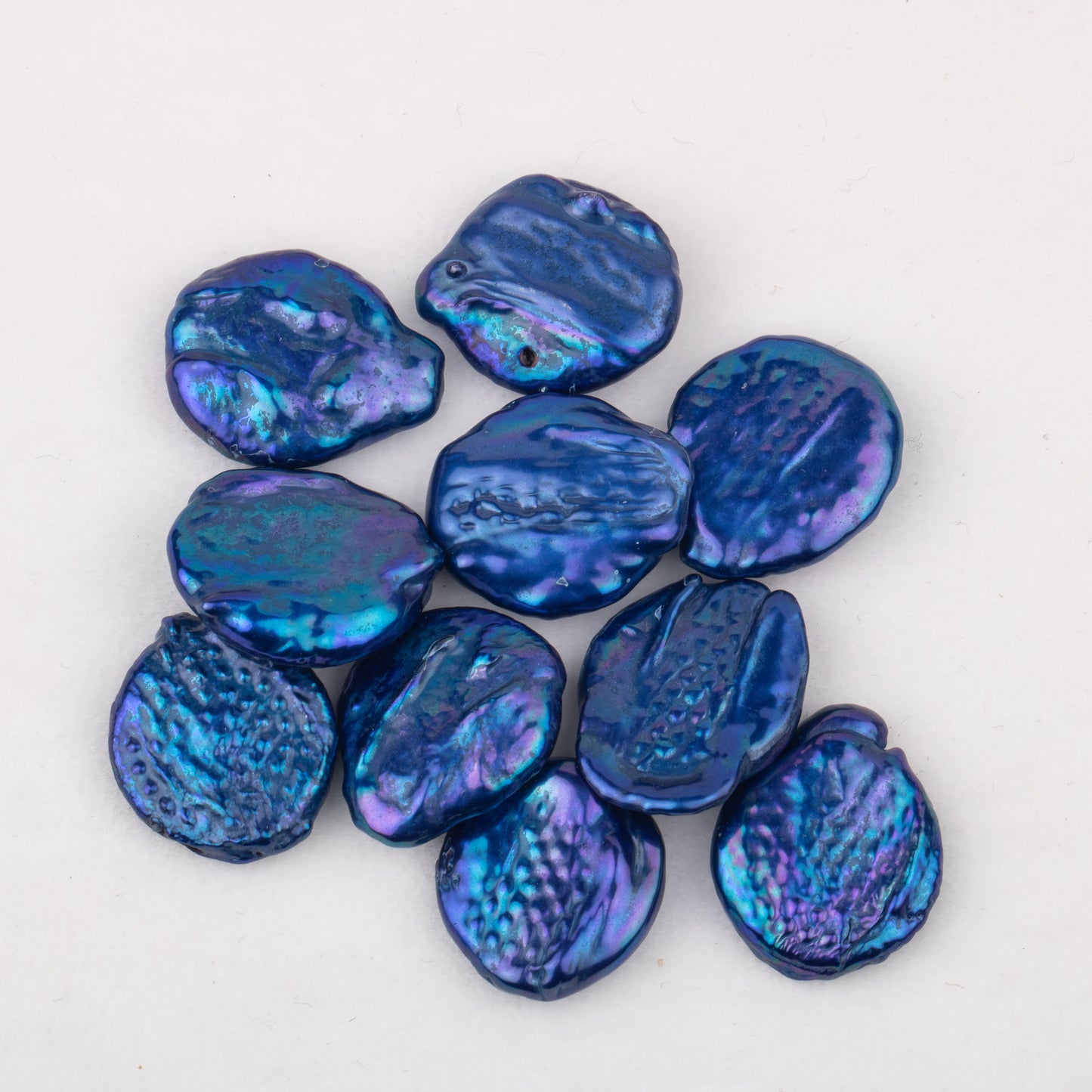 Wholesale 10colors 8-11mm loose freshwater rough coin shape baroque pearl no hole for pearl party