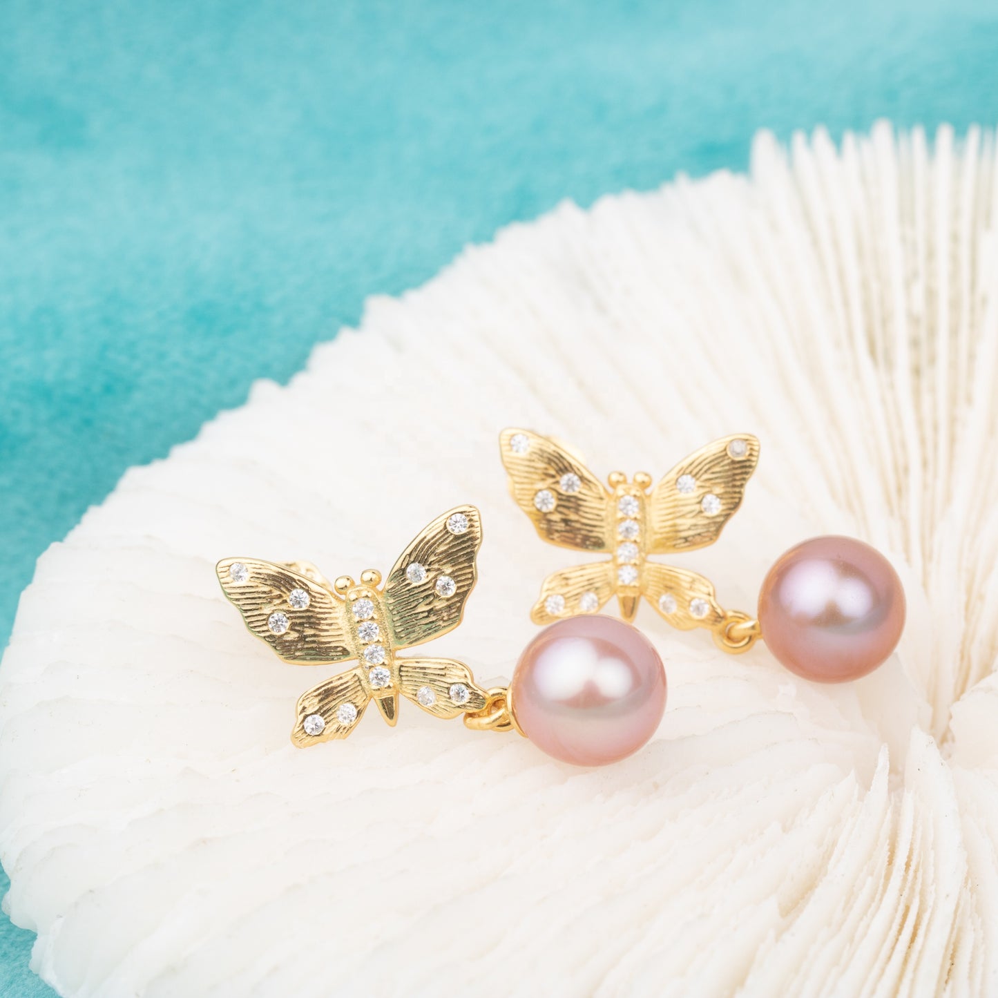 e010686 S925 pearl earring 925 sterling silver DIY 7-8mm Natural Freshwater pearl stud earring for women