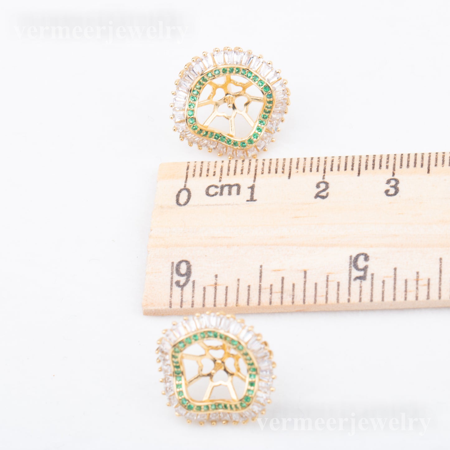 e010793 S925 pearl earring 925 sterling silver DIY 7-8mm Natural Freshwater pearl stud earring for women