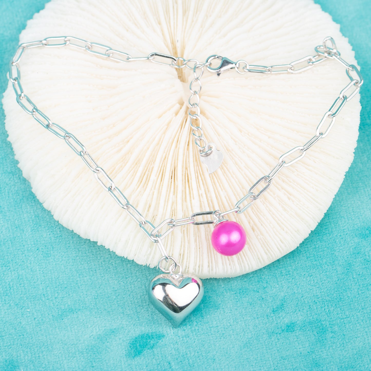 b020173 DIY 7-8mm Natural Freshwater pearl bracelet accessory 925 sterling silver adjustable chain bracelet for women