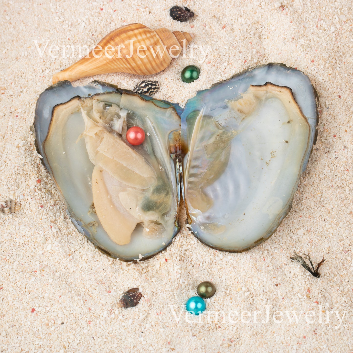 Love Wish Pearl Party Gift Vacuum-packed 6-8mm aaaa+ quality Loose freshwater Round Cultured freshwater Pearl Oyster