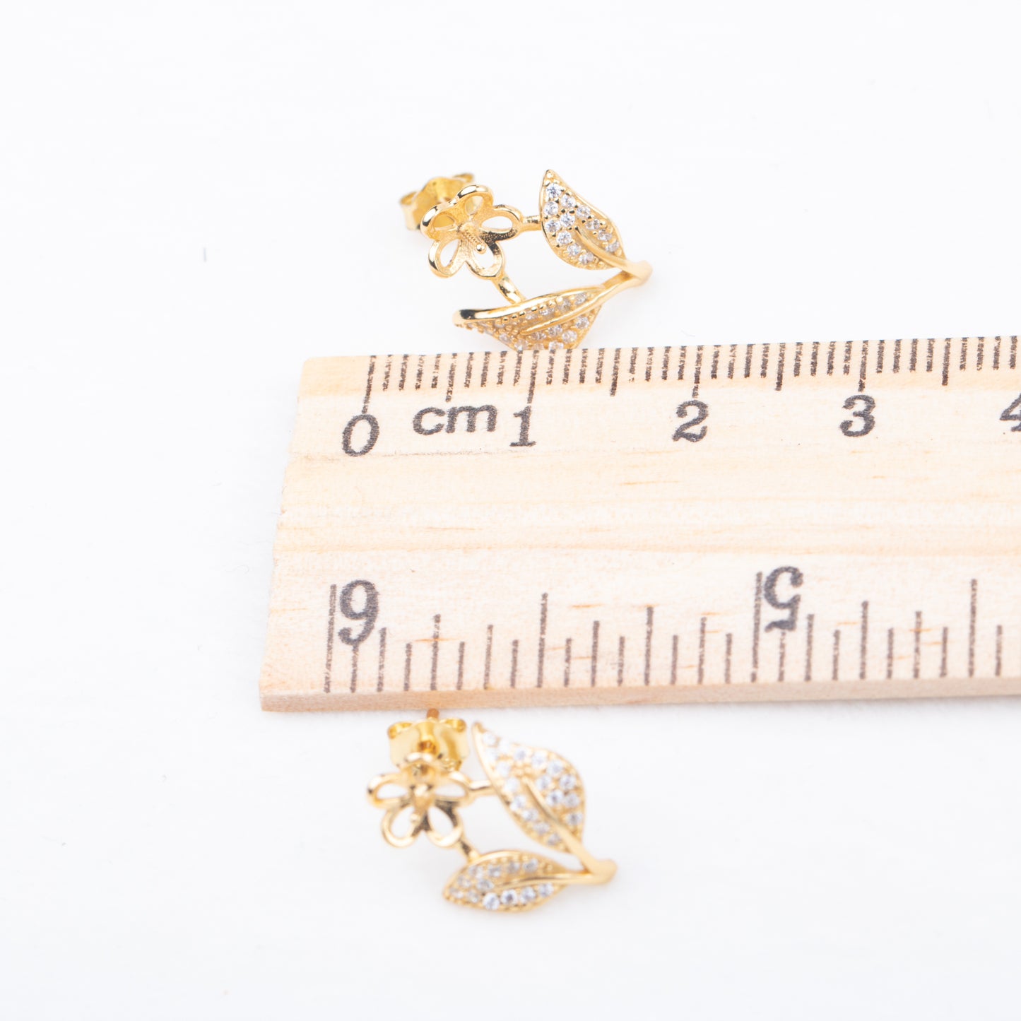 e010783 S925 pearl earring 925 sterling silver DIY 7-8mm Natural Freshwater pearl stud earring for women