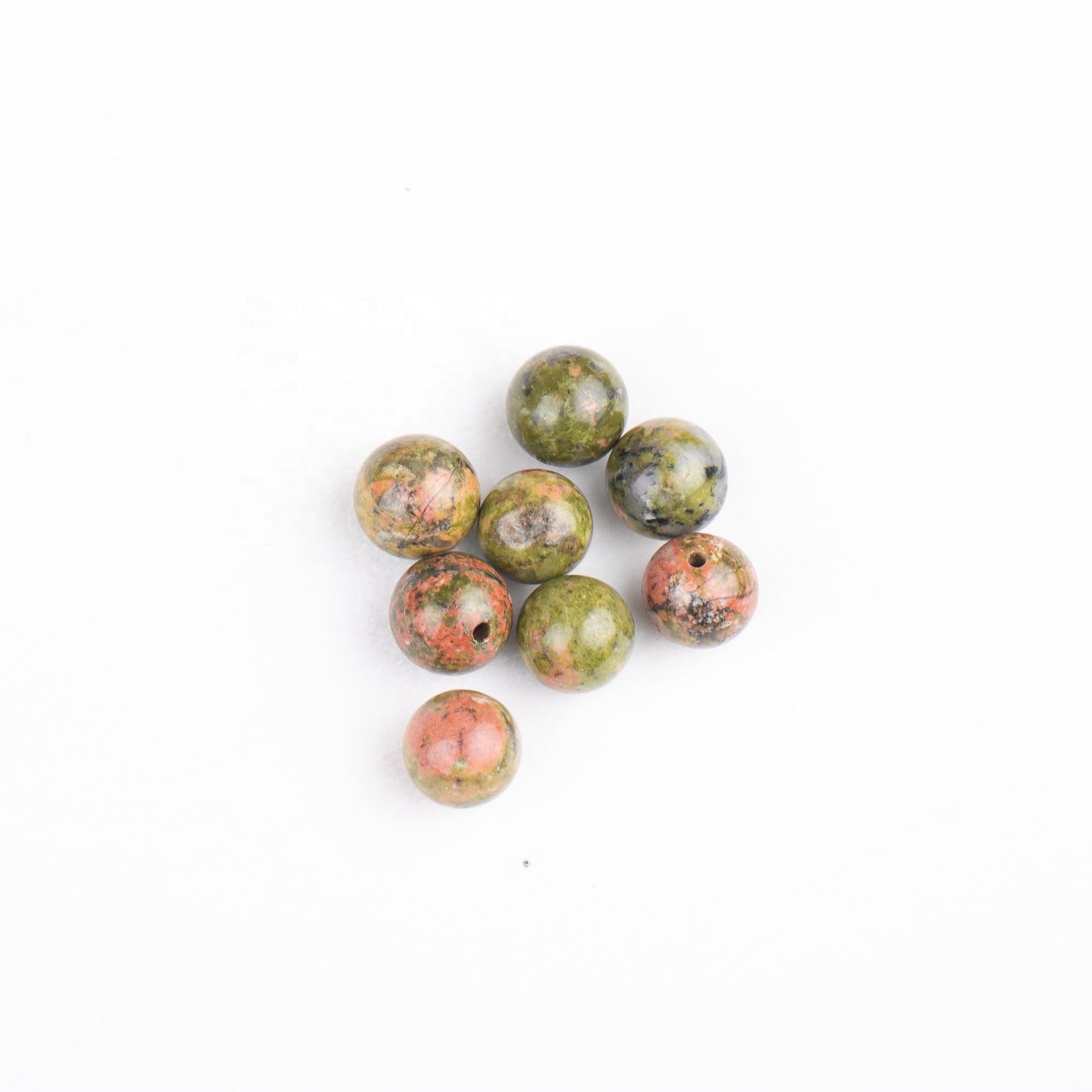 wholesale 8mm round natural stone bead not drill for pearl cage pendant