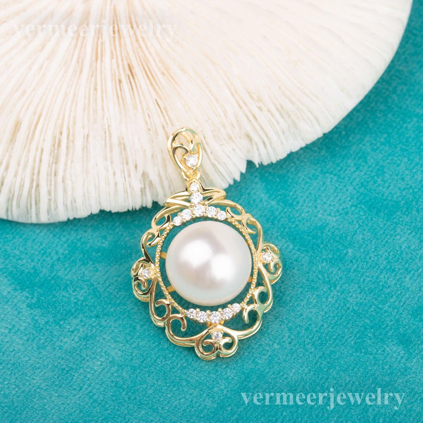 Pe010793 DIY 9-12mm Natural Freshwater pearl pendant accessory 925 sterling silver engagement jewelry necklace for women