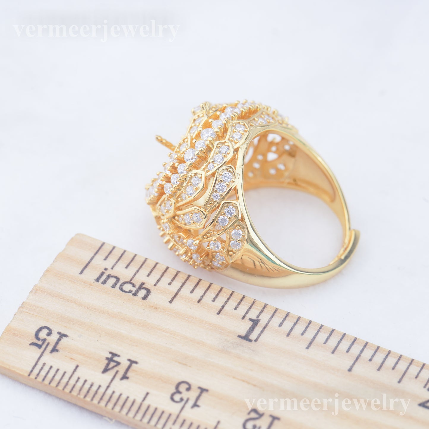 re010958 DIY 9-11mm Natural Freshwater pearl Ring accessory 925 sterling silver Adjustable size engagement ring for women