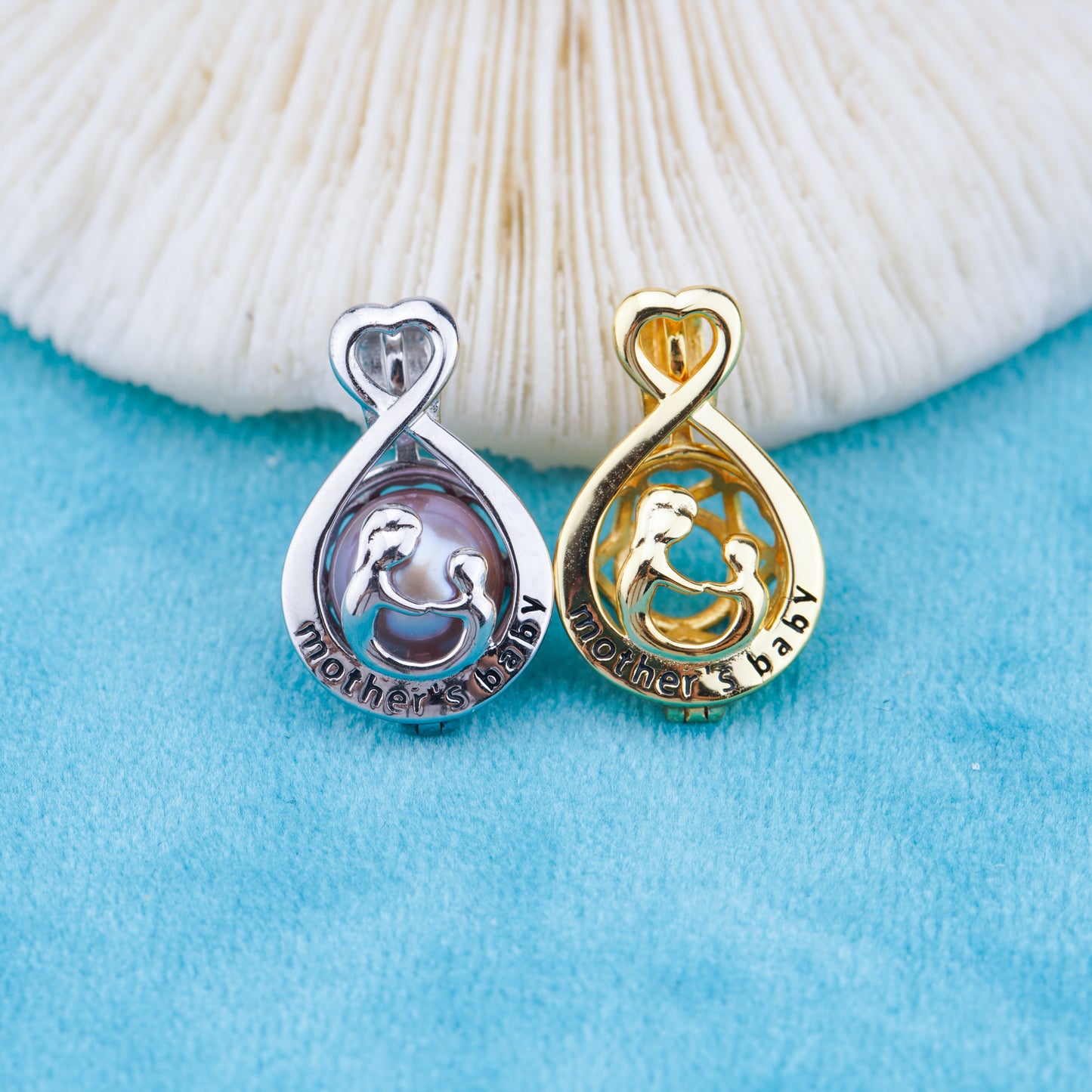 C030119 sterling silver Freshwater pearl cage pendant necklace jewelry locket for pearl party