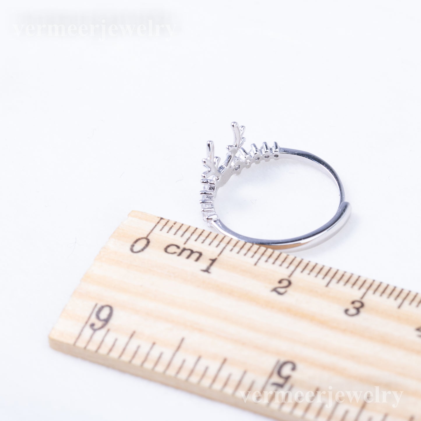 r010886 DIY4-5mm Natural Freshwater pearl Ring accessory 925 sterling silver Adjustable size engagement jewelry ring for women