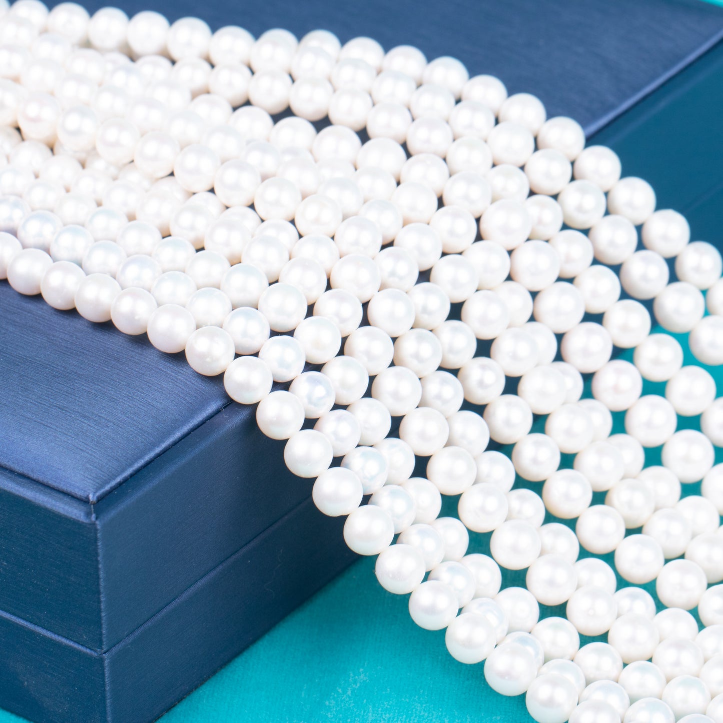 925 silver clasp white round AAAA real natural 7-8mm pearl women jewelry necklace set