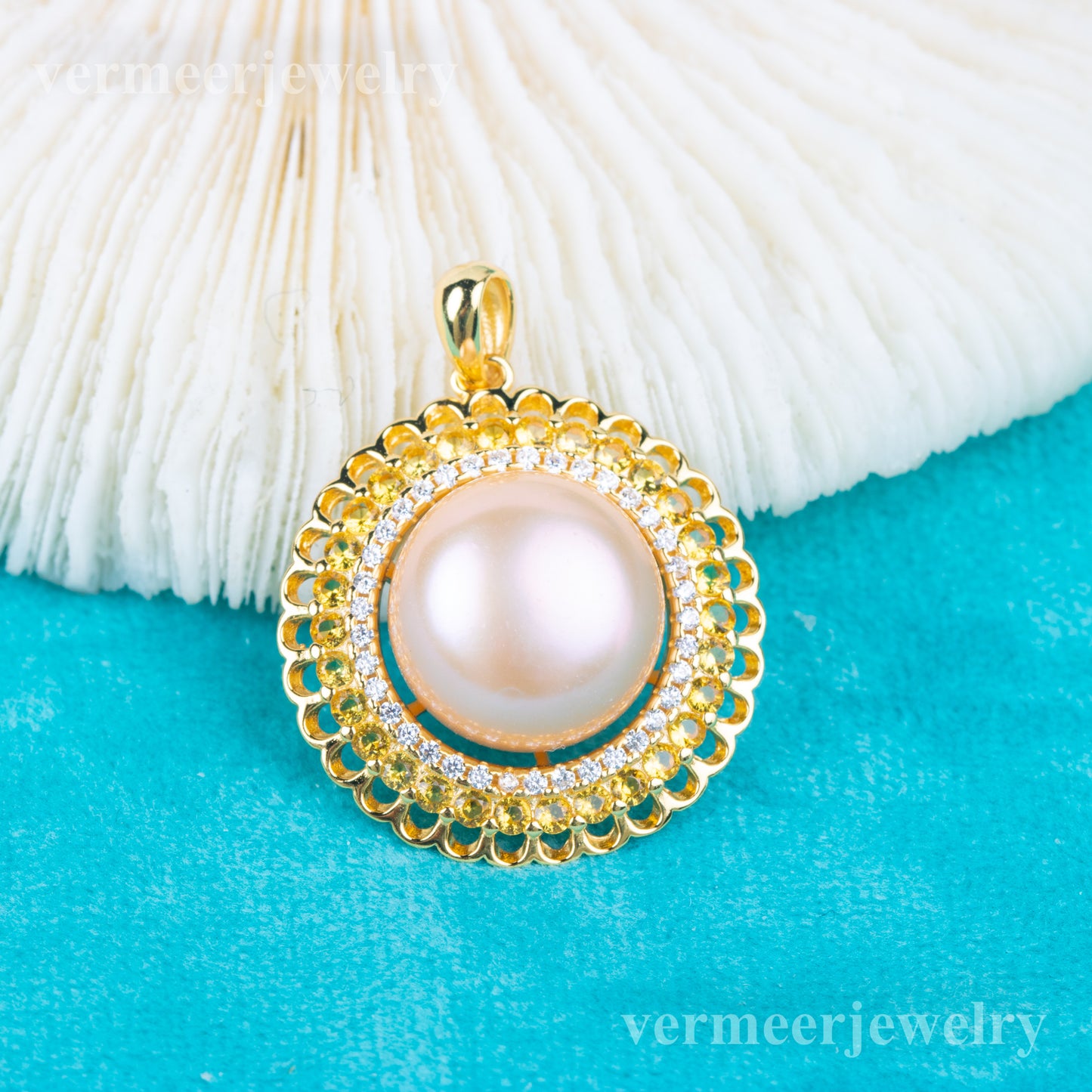 Pe01965 DIY 9-12mm Natural Freshwater pearl pendant accessory 925 sterling silver engagement jewelry necklace for women