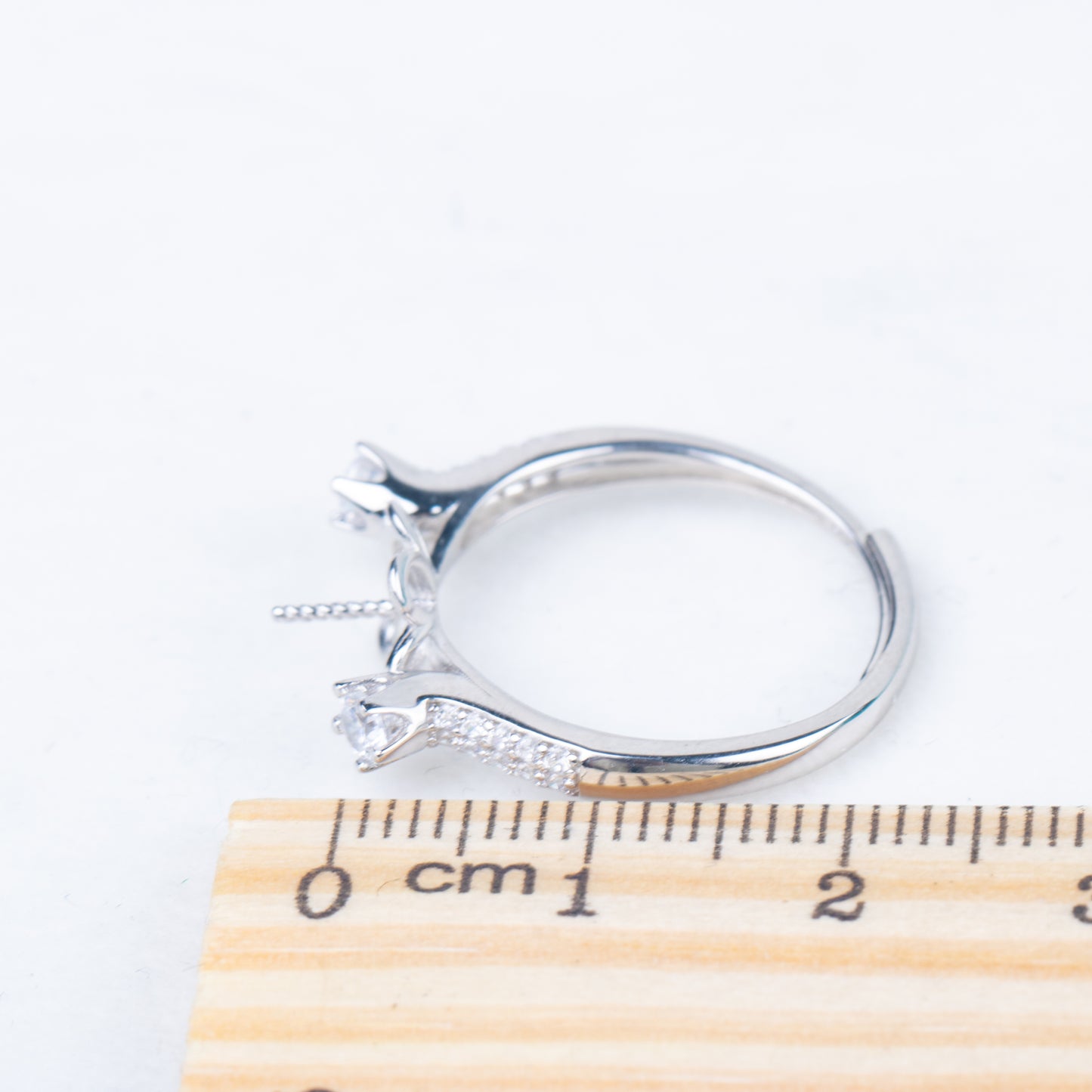 re010844DIY 9-11mm Natural Freshwater pearl Ring accessory 925 sterling silver Adjustable size engagement jewelry ring for women