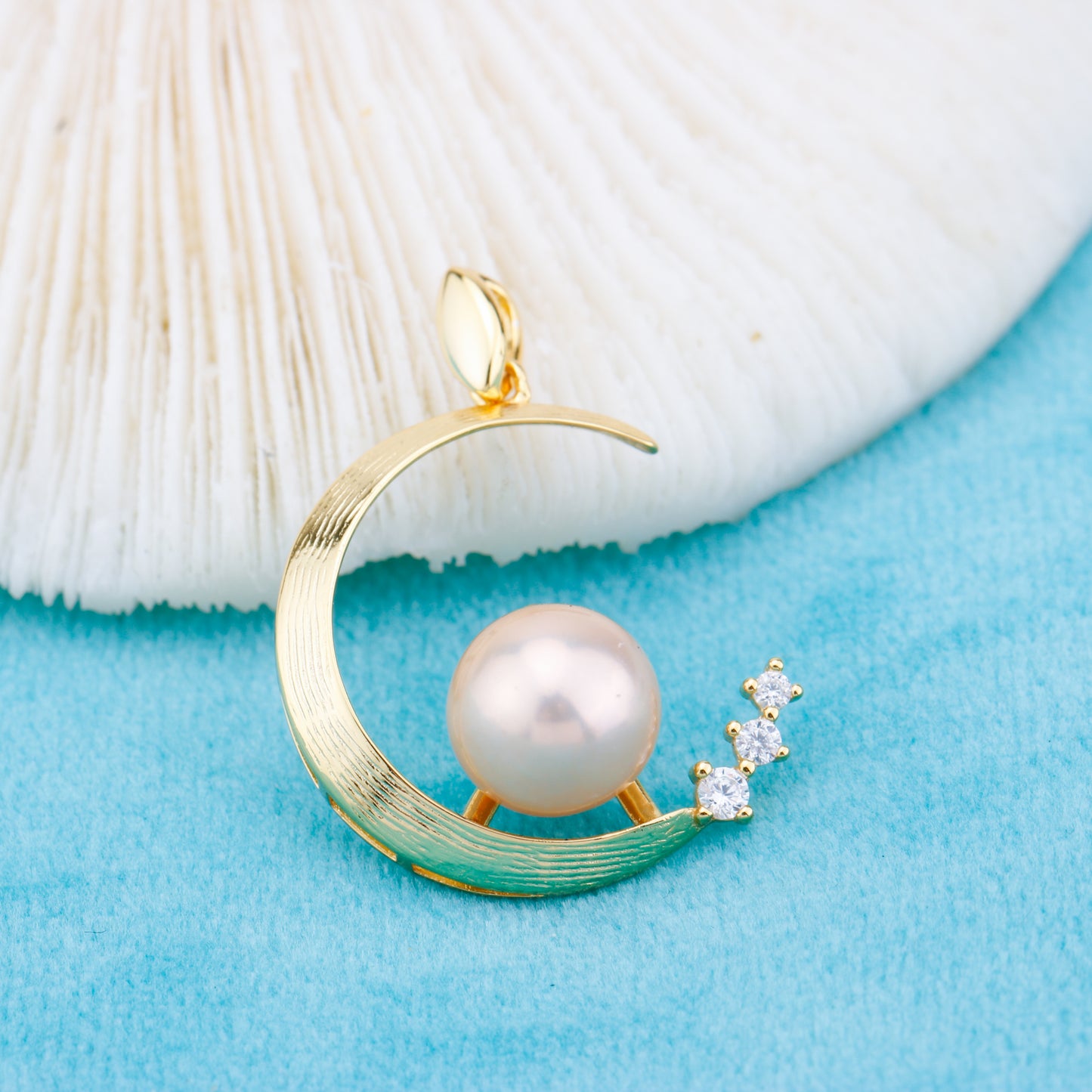 P011001 DIY 6-8mm Natural Freshwater pearl pendant accessory 925 sterling silver engagement jewelry necklace for women