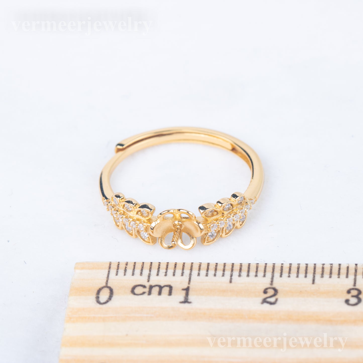 r010831 DIY 7-8mm Natural Freshwater pearl Ring accessory 925 sterling silver Adjustable size engagement jewelry ring for women