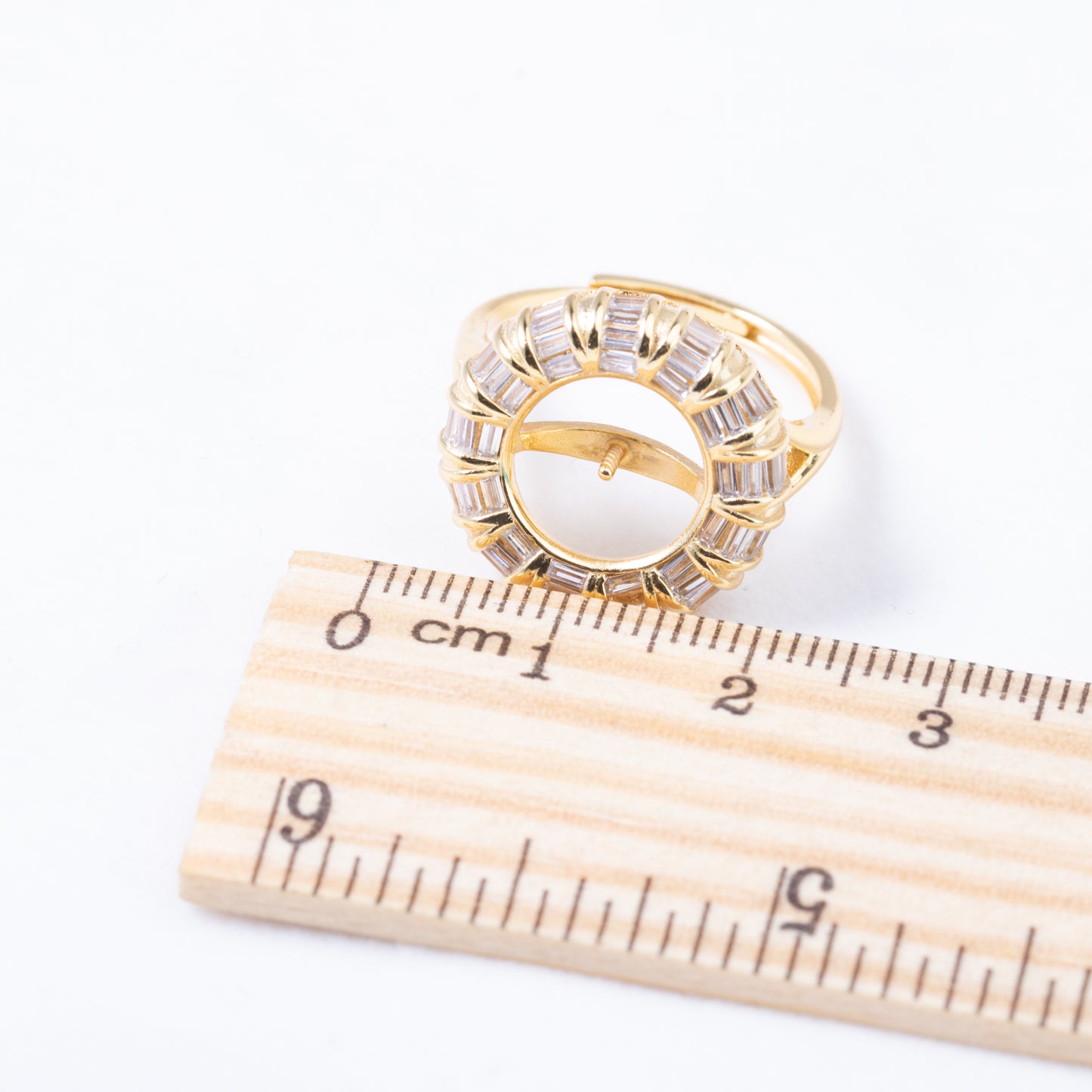 re010901 DIY 9-11mm Natural Freshwater pearl Ring accessory 925 sterling silver Adjustable size engagement ring for women