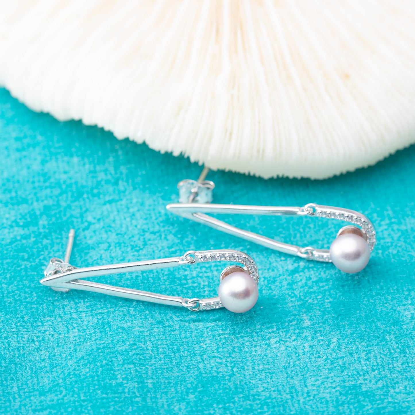 e010828S925 pearl earring 925 sterling silver DIY 3-4mm Natural Freshwater pearl stud earring for women