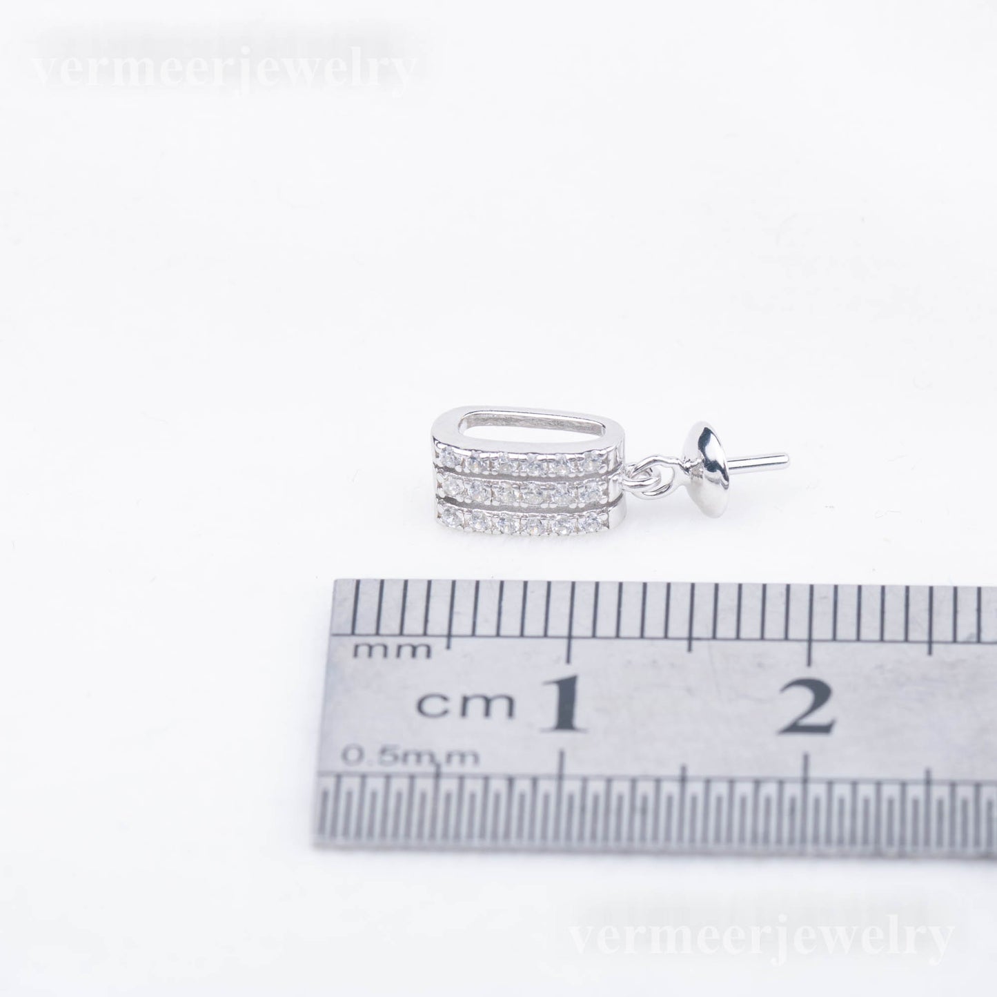 P020933 DIY 7-9mm Natural Freshwater pearl pendant accessory 925 sterling silver engagement jewelry necklace for women