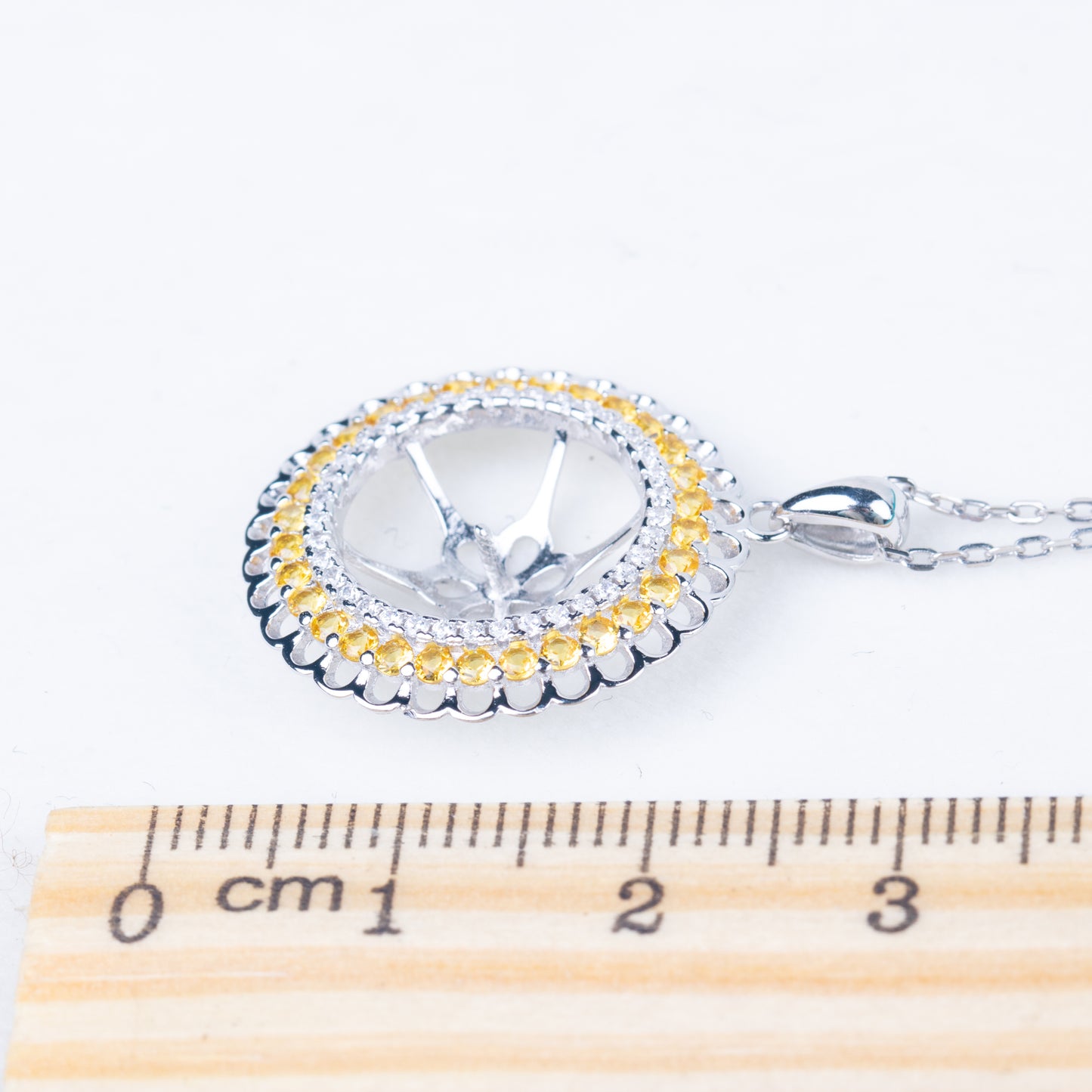 Pe01965 DIY 9-12mm Natural Freshwater pearl pendant accessory 925 sterling silver engagement jewelry necklace for women