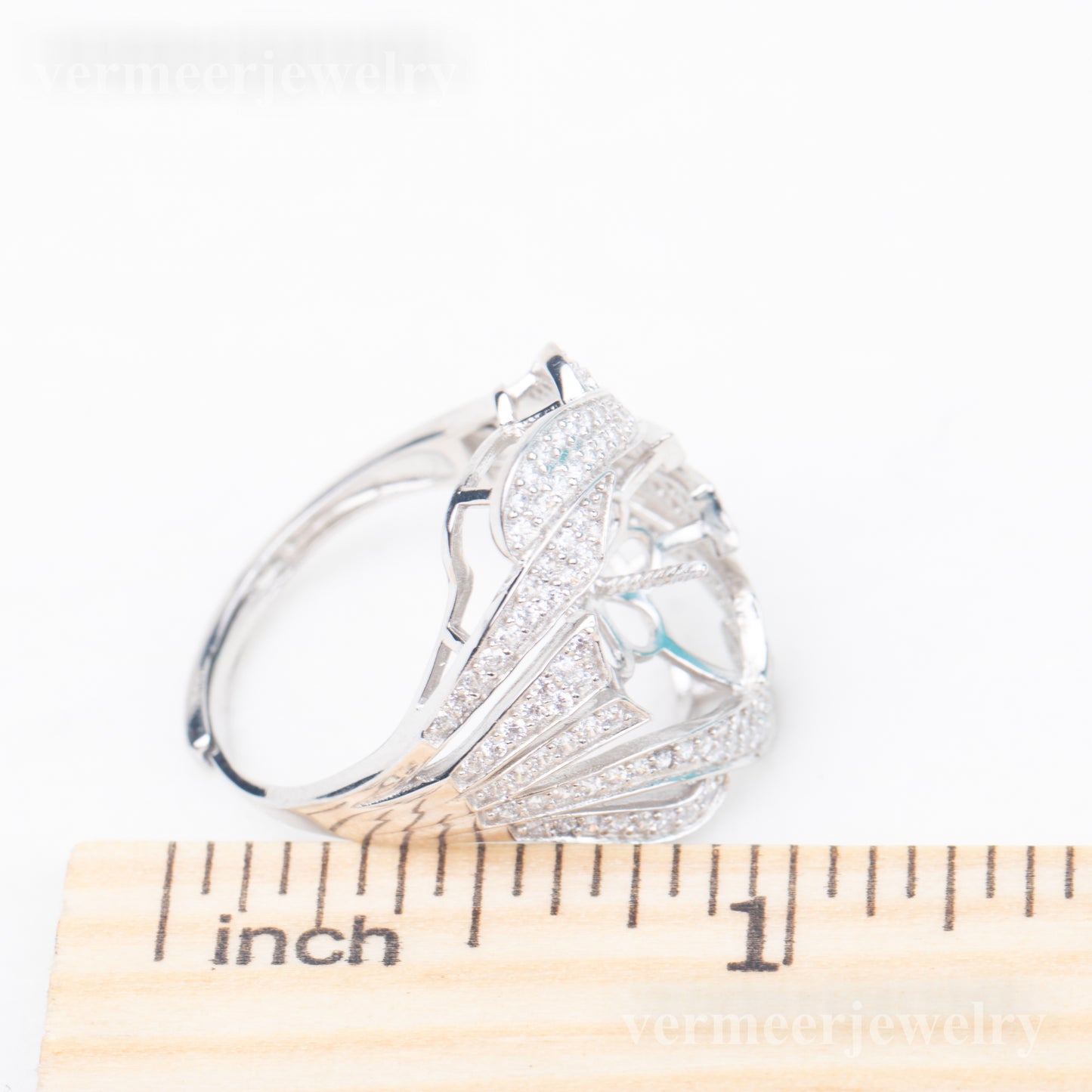 re010853DIY 9-11mm Natural Freshwater pearl Ring accessory 925 sterling silver Adjustable size engagement jewelry ring for women