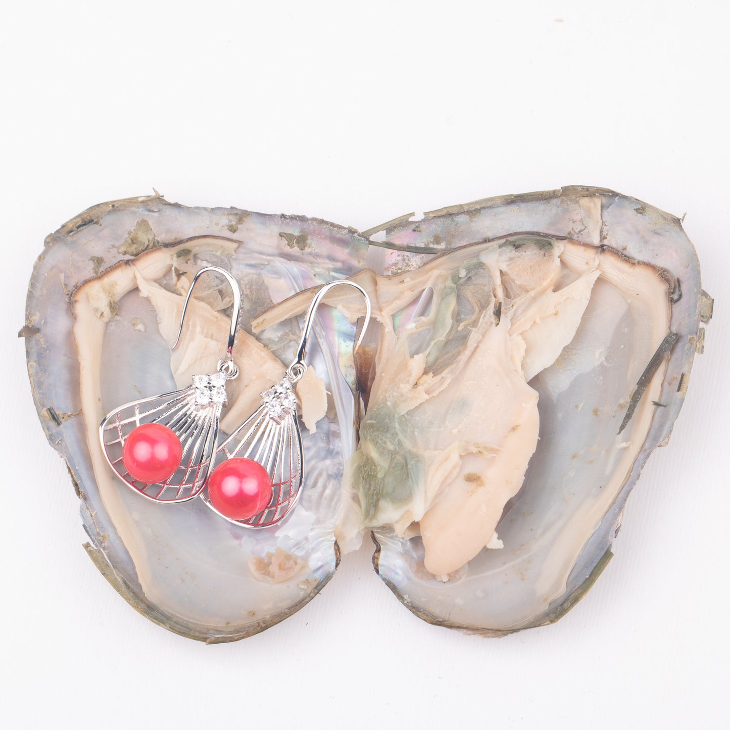 Love Wish Pearl Party Gift Vacuum-packed jewelry Oyster fortune oyster pearl ring in oyster shell