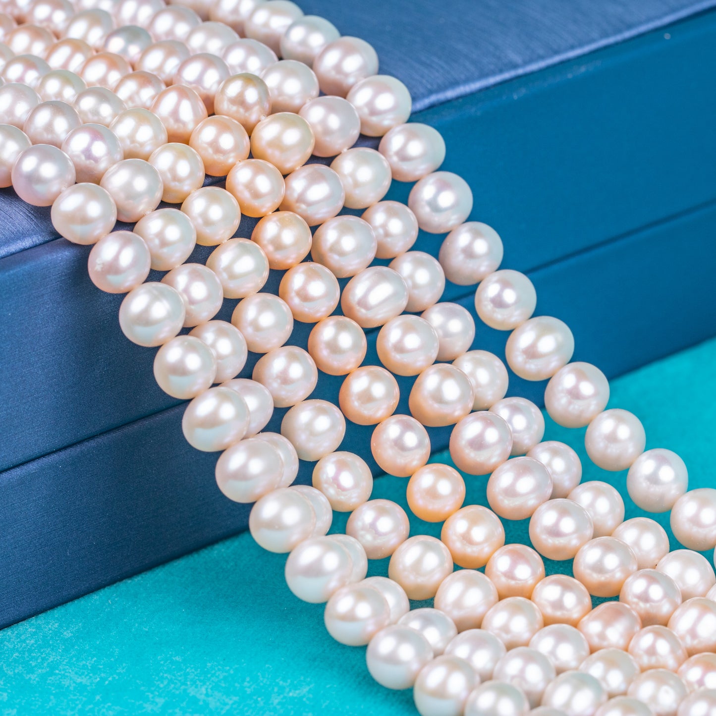 925 silver clasp natural pink button AAA real natural 6-7 mm pearl women jewelry necklace set