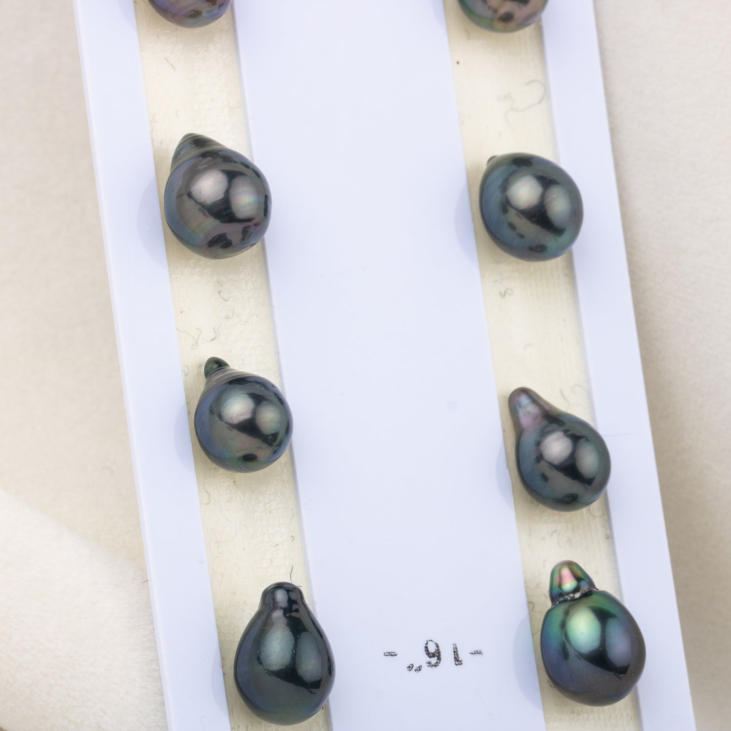 9-13mm baroque drop shape black Tahitian seawater Pearl matched for earring High quality loose seawater pearl drop shape