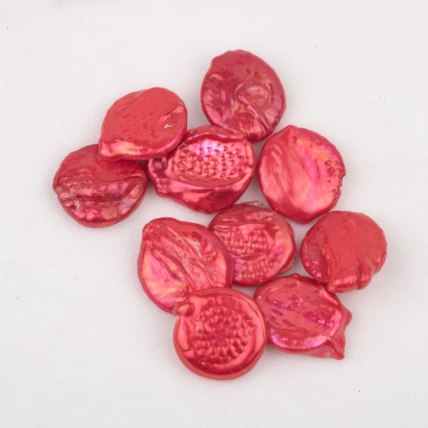 Wholesale 10colors 8-11mm loose freshwater rough coin shape baroque pearl no hole for pearl party